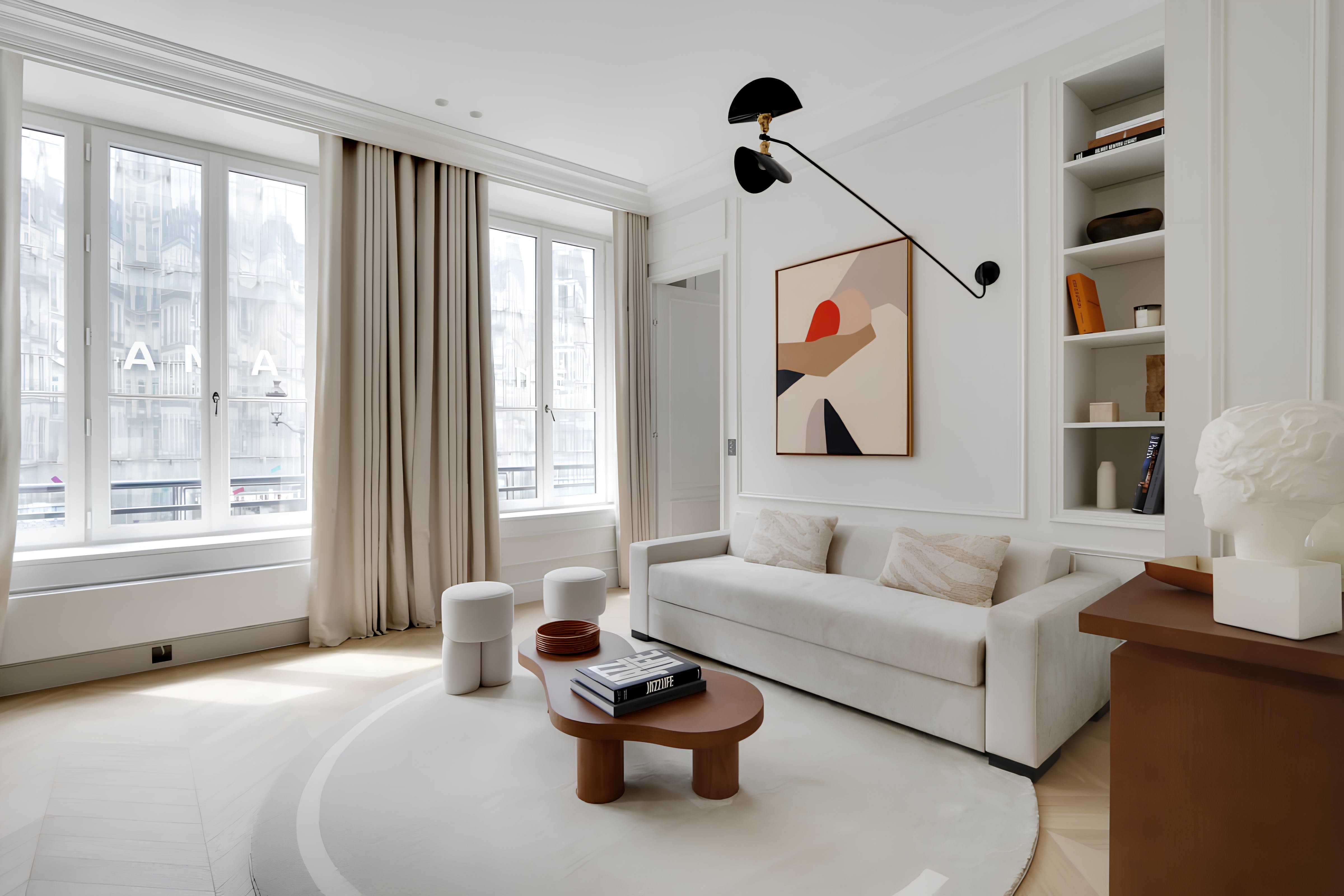 Villa Crépuscule Mazarin Louvre Palais Royal: Elegant 2-Bedroom Apartment with Classic Style, Louvre – Palais Royal