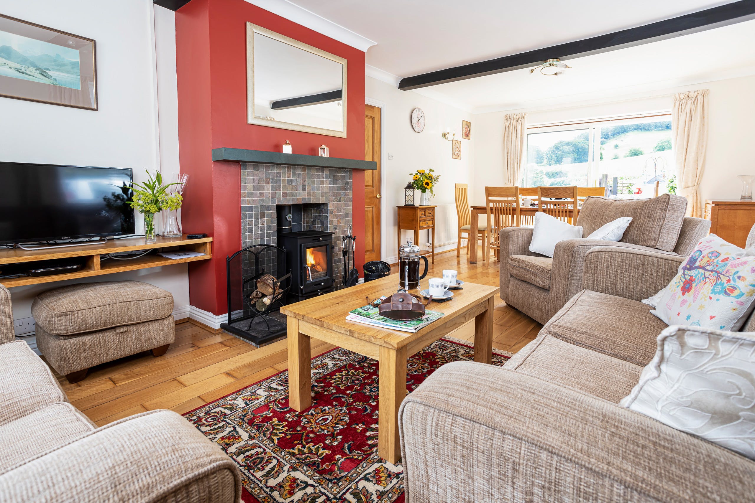 House Beck Braithwaite: Charming 3-Bedroom Holiday Cottage with Countryside Views, Lake District