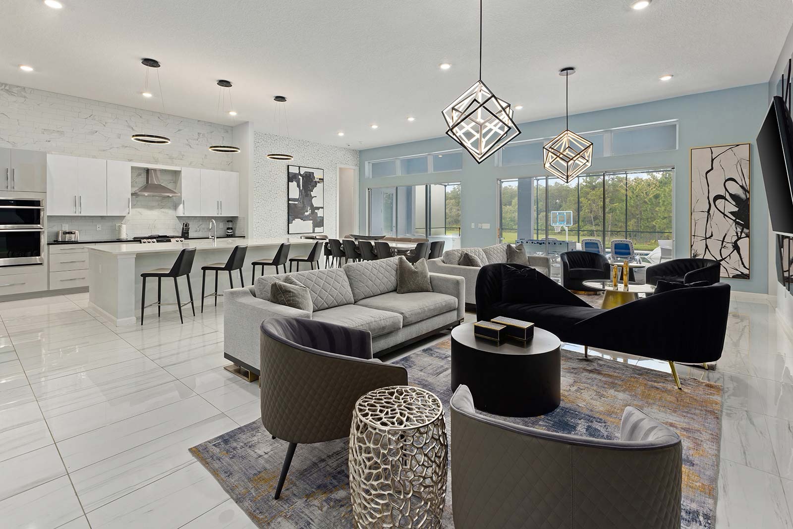 Villa Safira Lakehart Florida: Luxury 12-Bedroom House with Pool and Tennis Court, Polk County