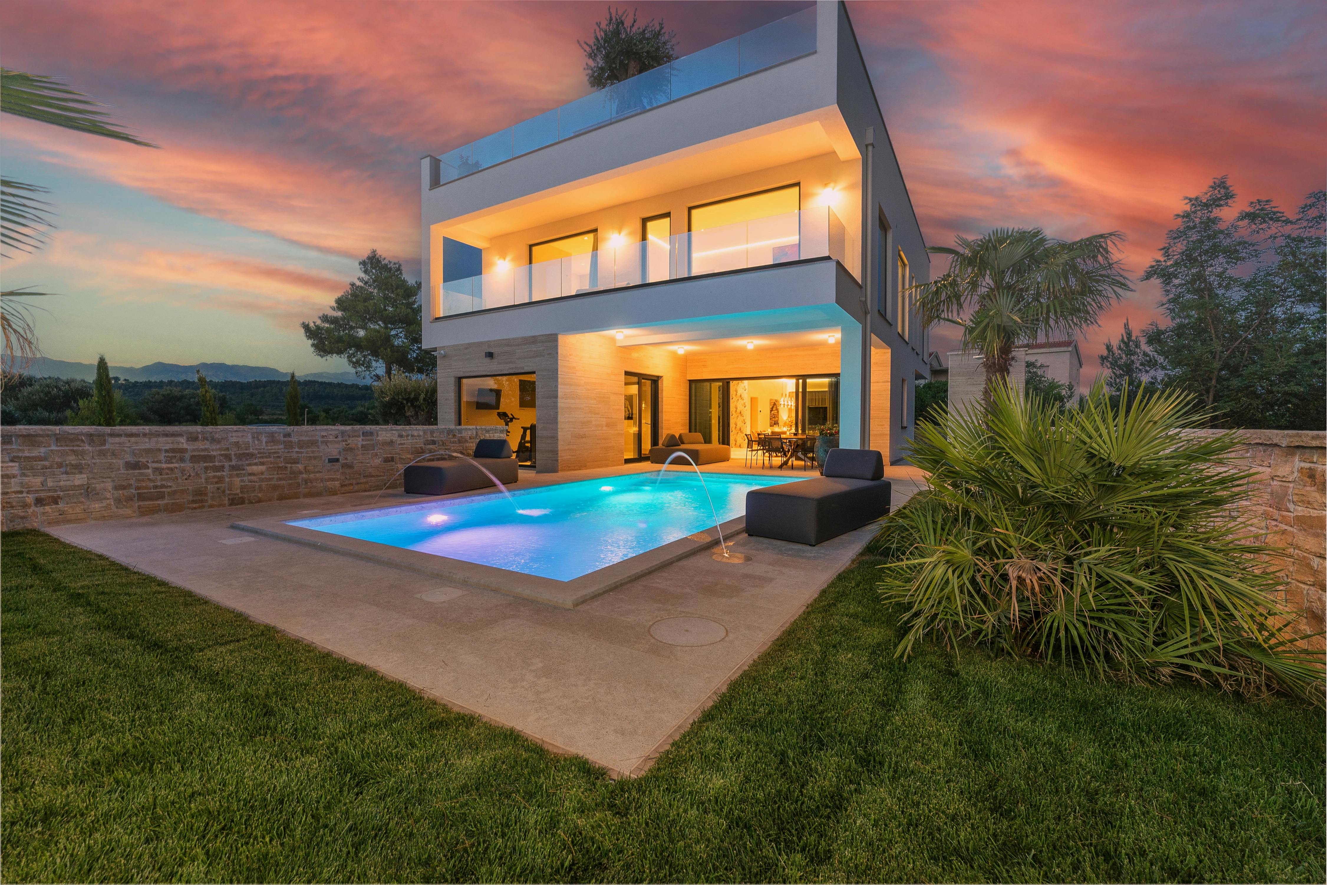 Kuća Alba Puntamika Zadar: Luxury 3-Bedroom Apartment with Seaview and Pool, Zadar