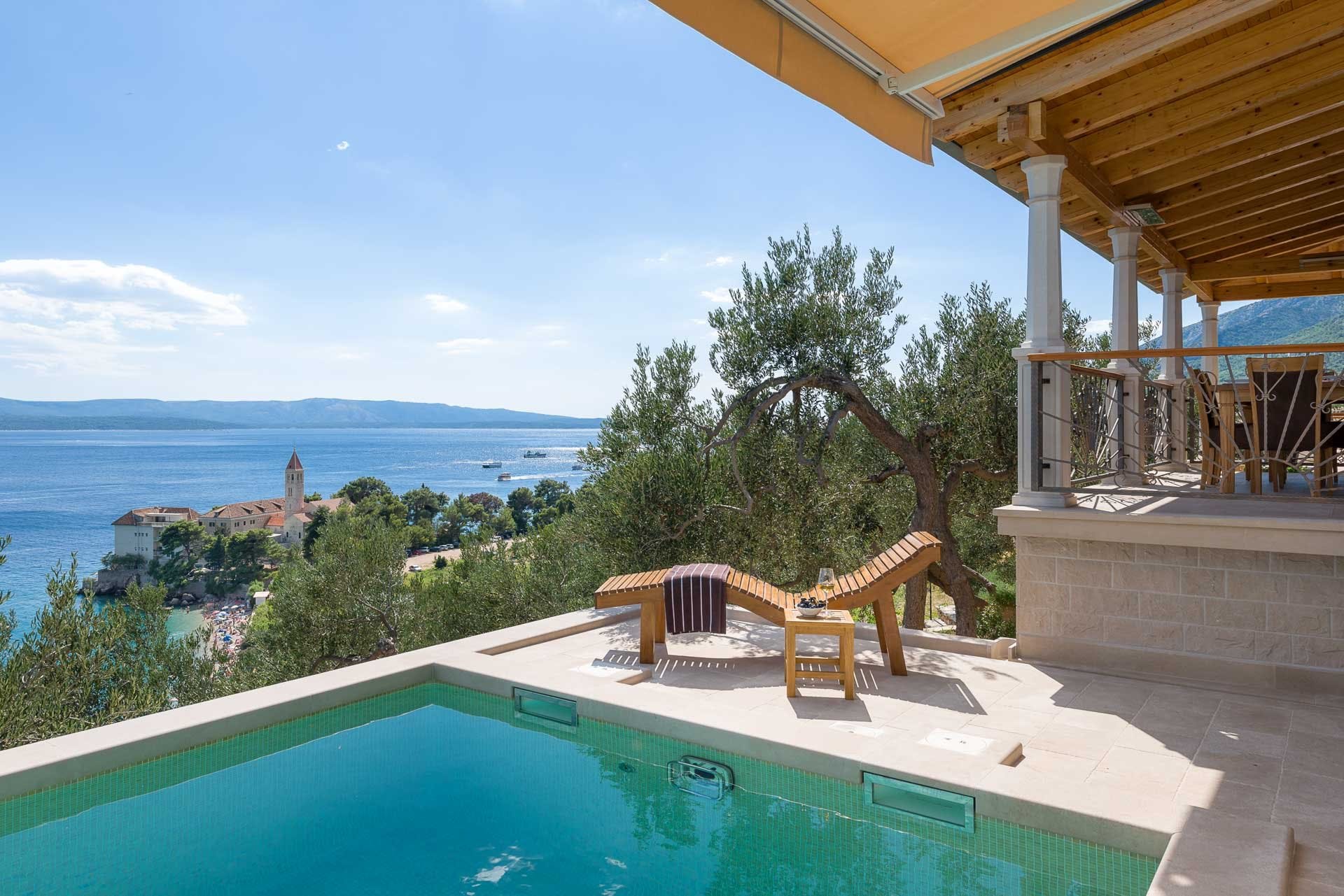Kuća Safran Spinut Split: Luxury 3-Bedroom Apartment with Seaview and Pool, Split