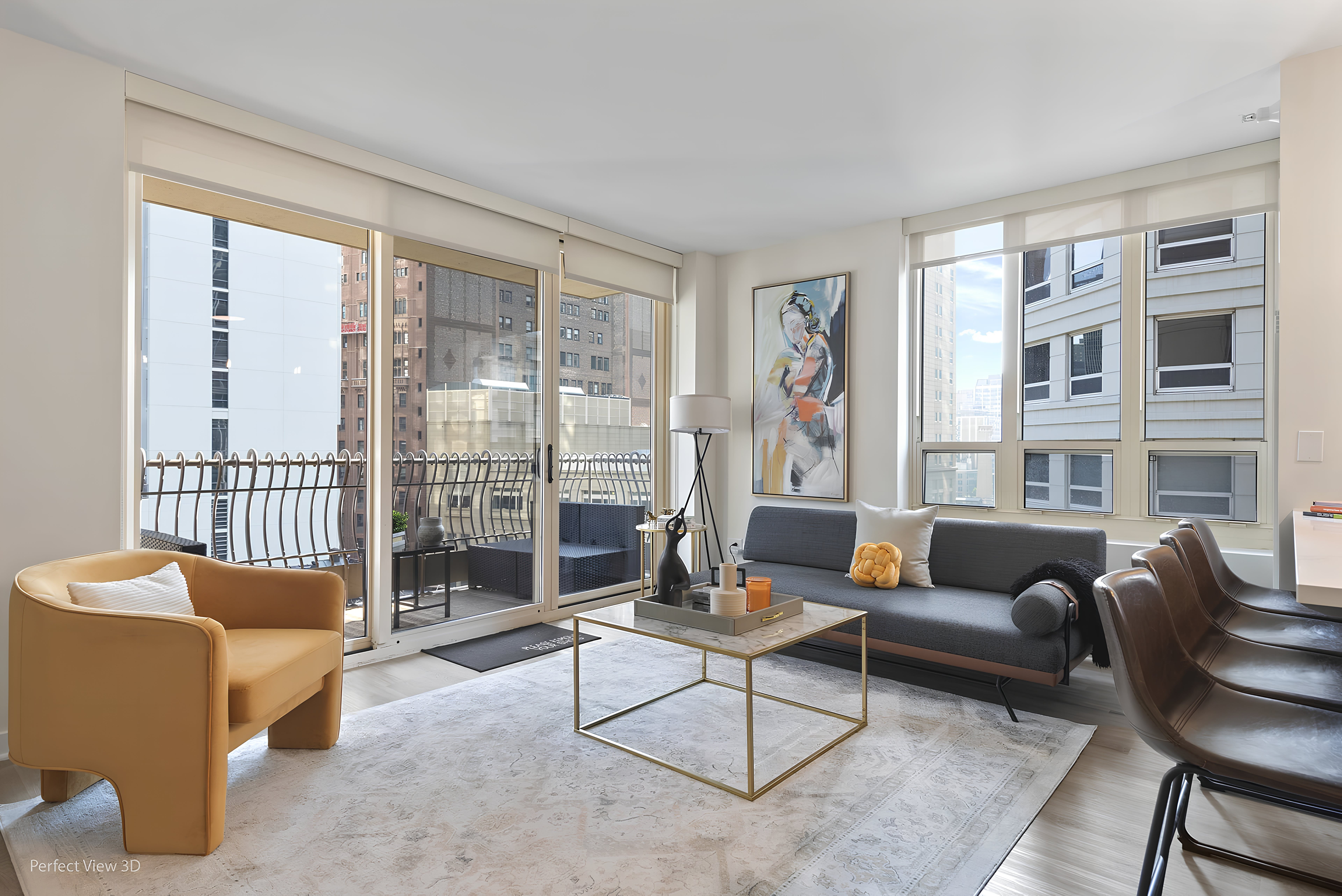 Palazzo Rivière Chicago: Stylish 2-Bedroom Apartment with Pool and Air-Con, Chicago