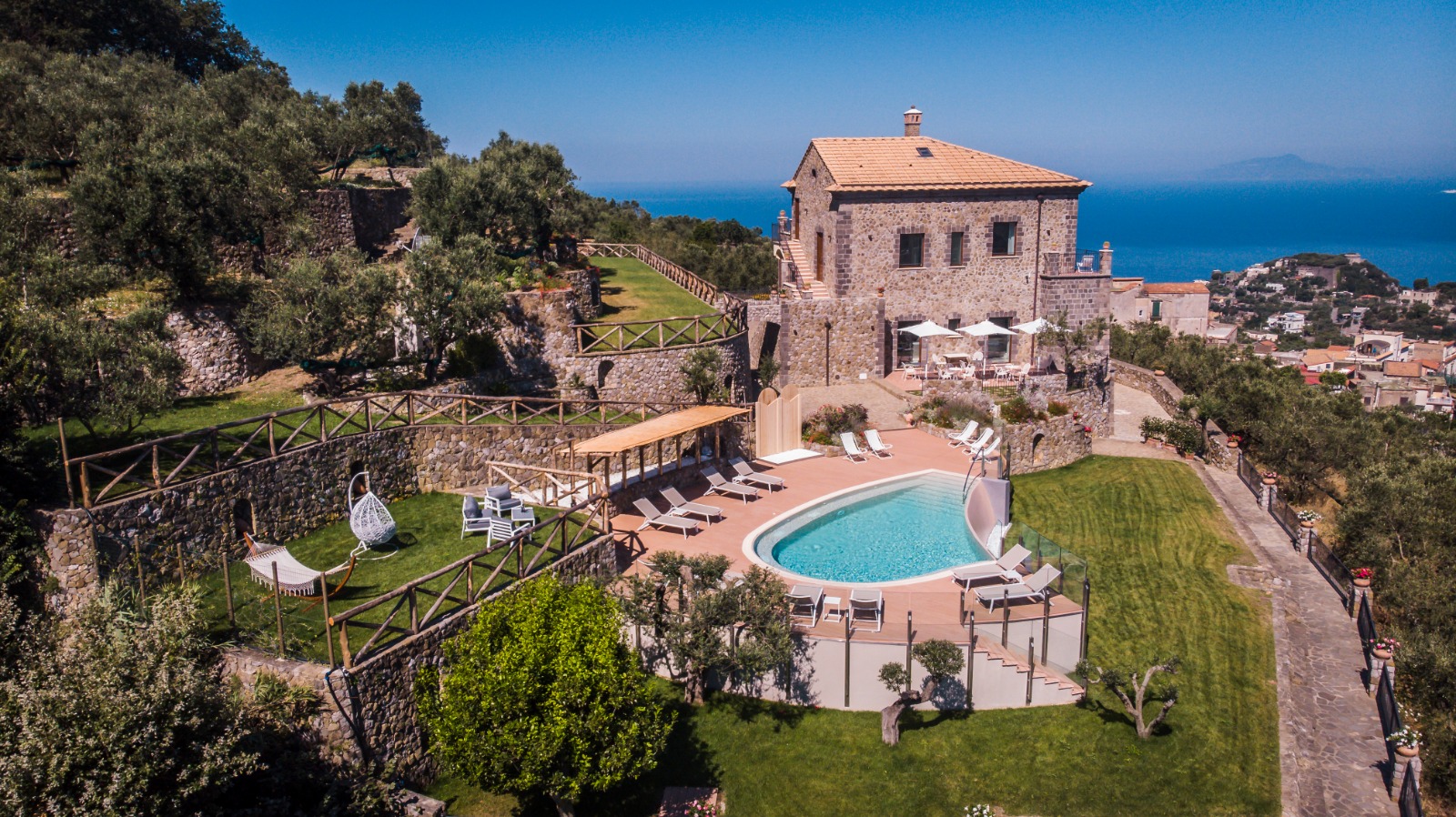 Villa Crepuscolo Nerano Sorrento: 5-Bedroom Luxury Apartment with Sea View and Pool, Sorrento