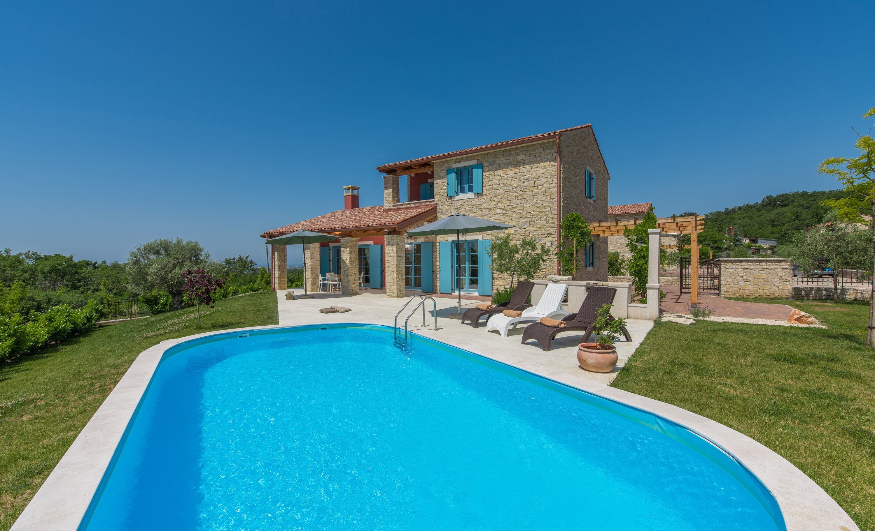 Villa Badić Umag: Luxury 2-Bedroom Villa with Private Pool and Sea Views, Istria