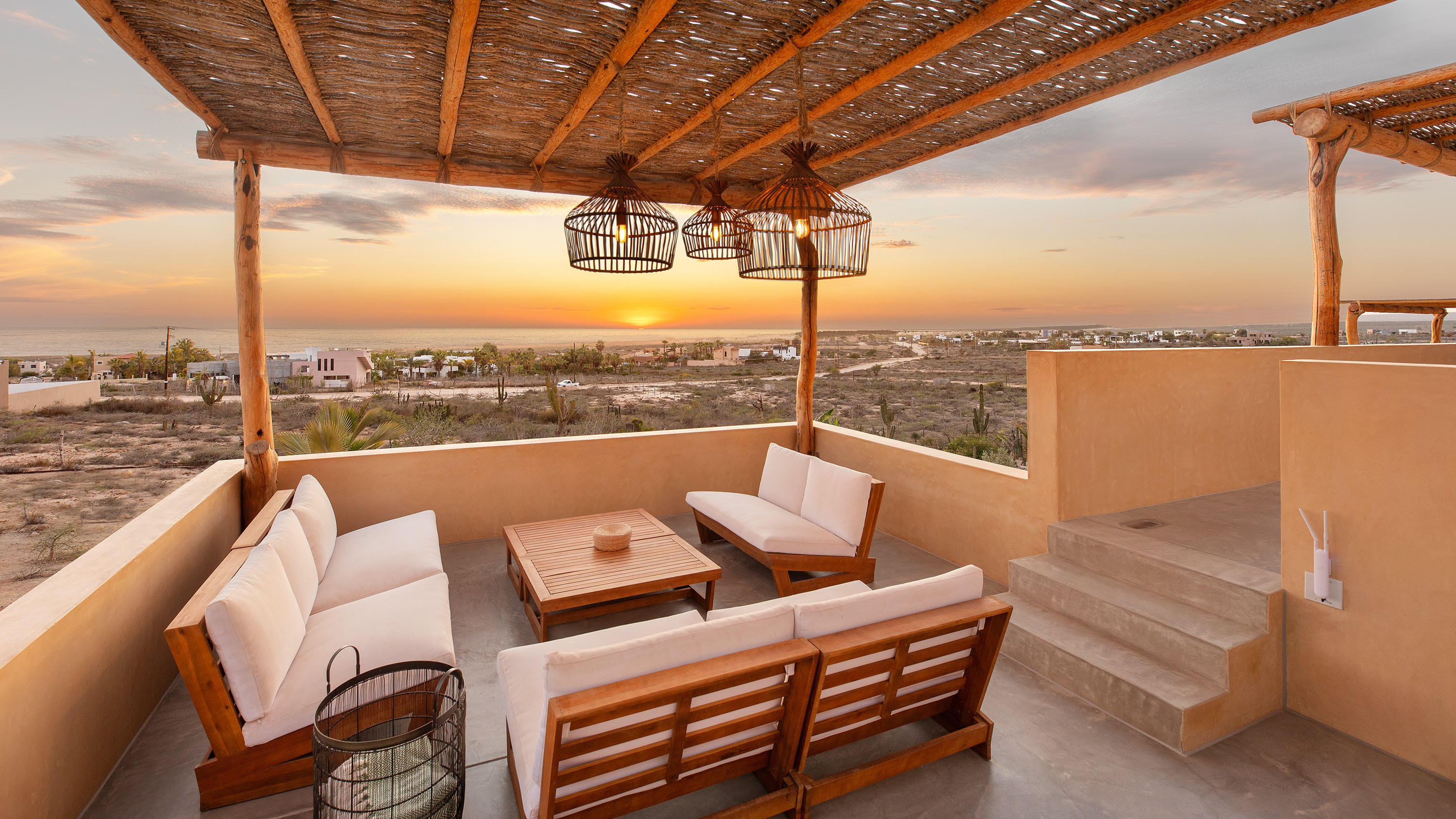 Villa Cactáceas La Paz: Luxury 3-Bedroom Villa with Private Pool and Sea Views, Baja California Sur