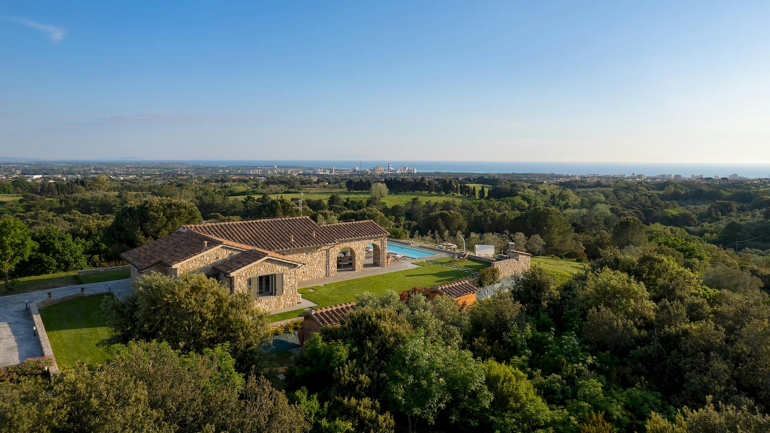 Villa Calafuria Livorno: Luxury 2-Bedroom Villa with Sea Views and Pool, Livorno Tuscany
