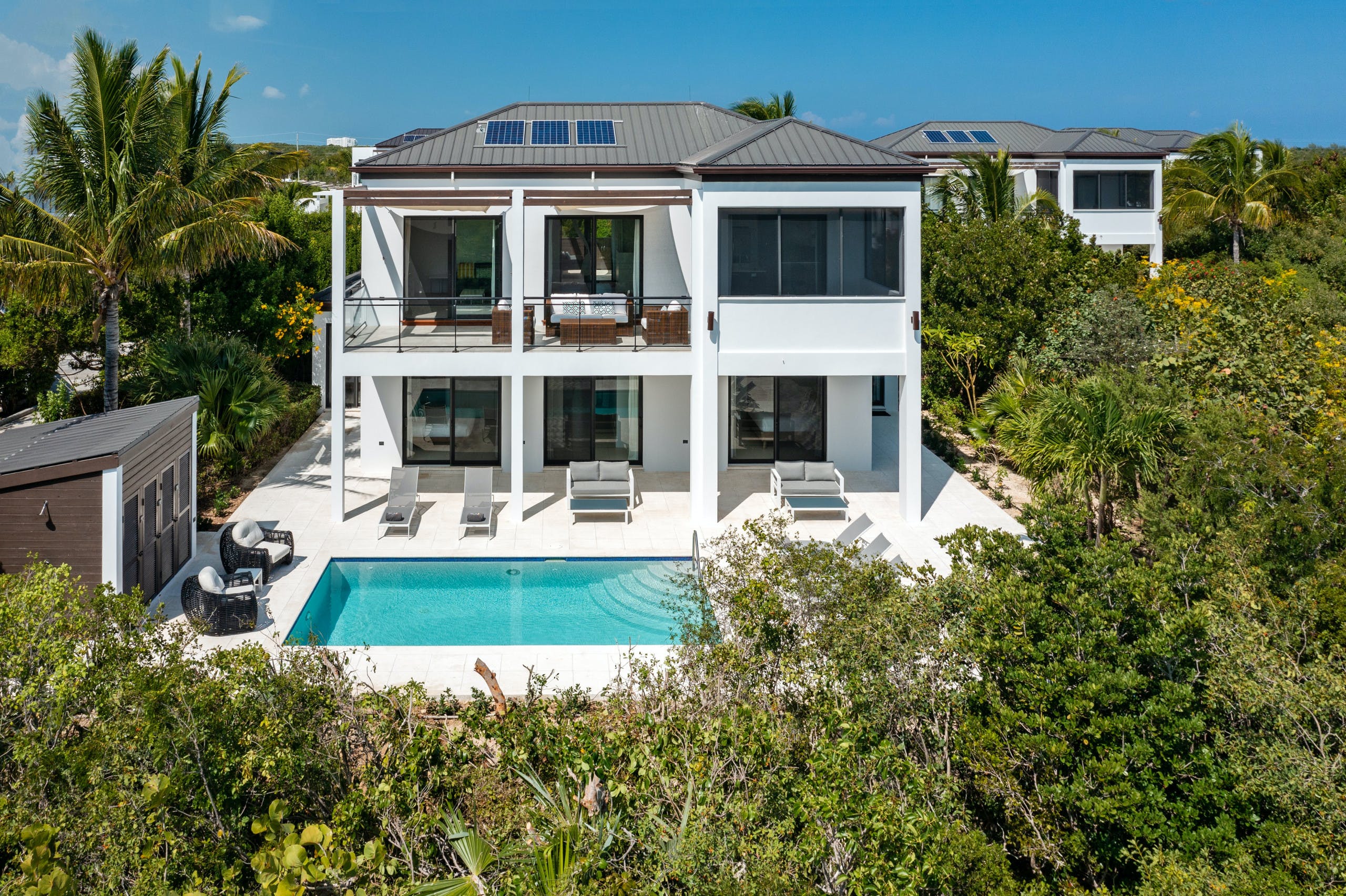 Villa Boreas Blue Hills Turks and Caicos Islands: Luxury 4-Bedroom Apartment with Seaview and Pool, Turks and Caicos Islands