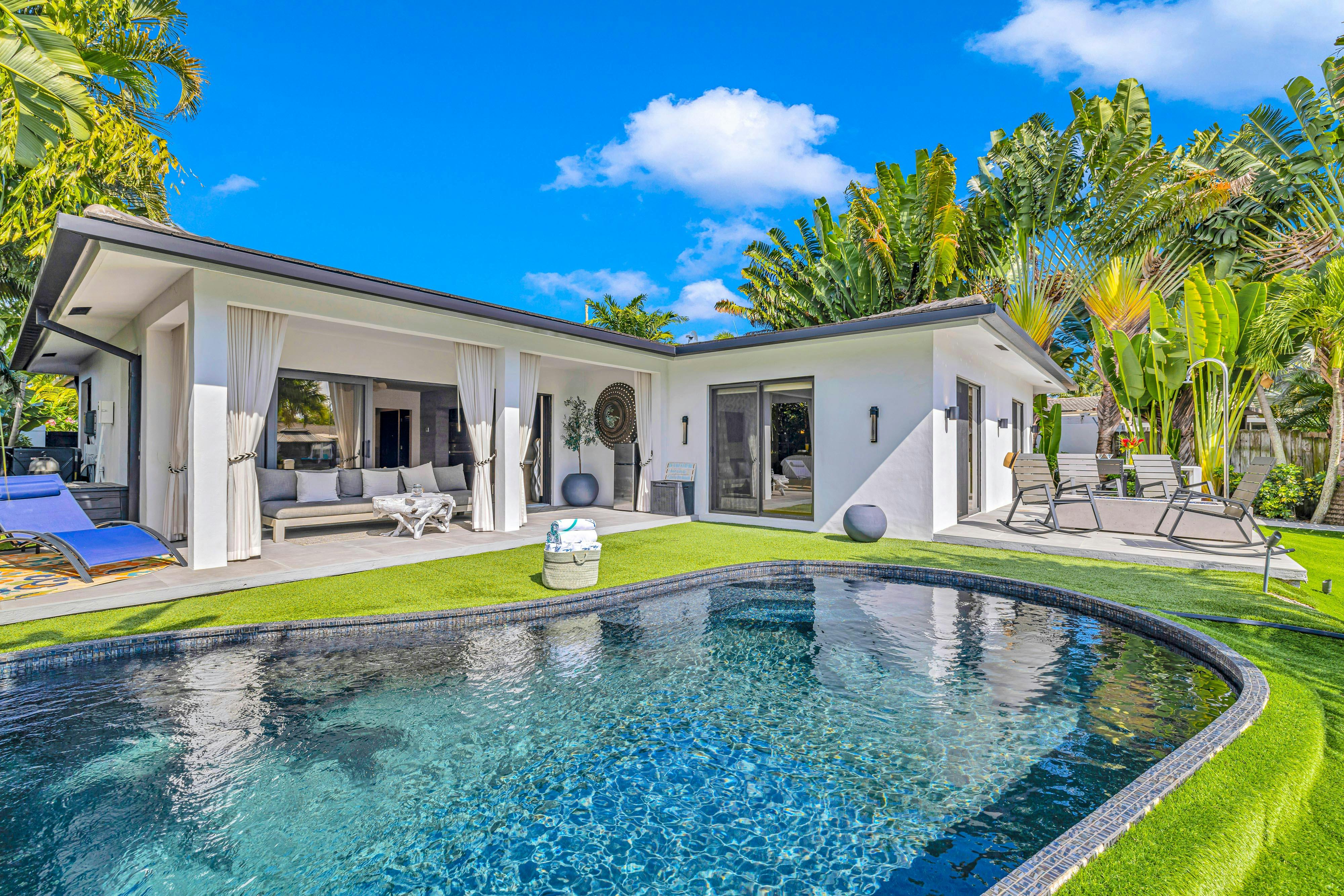 Villa Cypress Fort Lauderdale: Luxury 3-Bedroom Villa with Private Pool and Air Conditioning, Fort Lauderdale