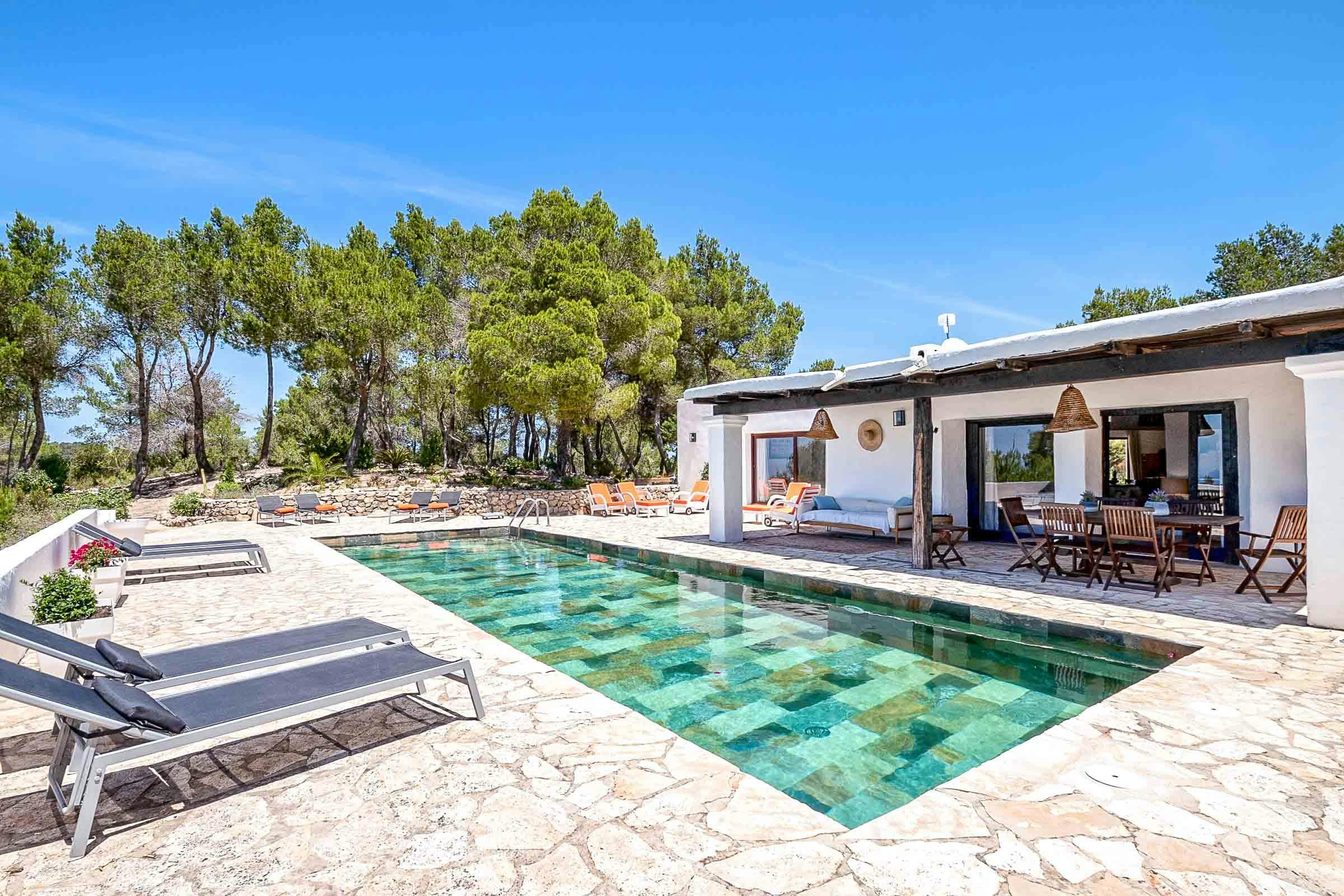 Villa Garbí Cala Carbó San José: Luxury 4-Bedroom Villa with Seaview and Pool in San José, Ibiza