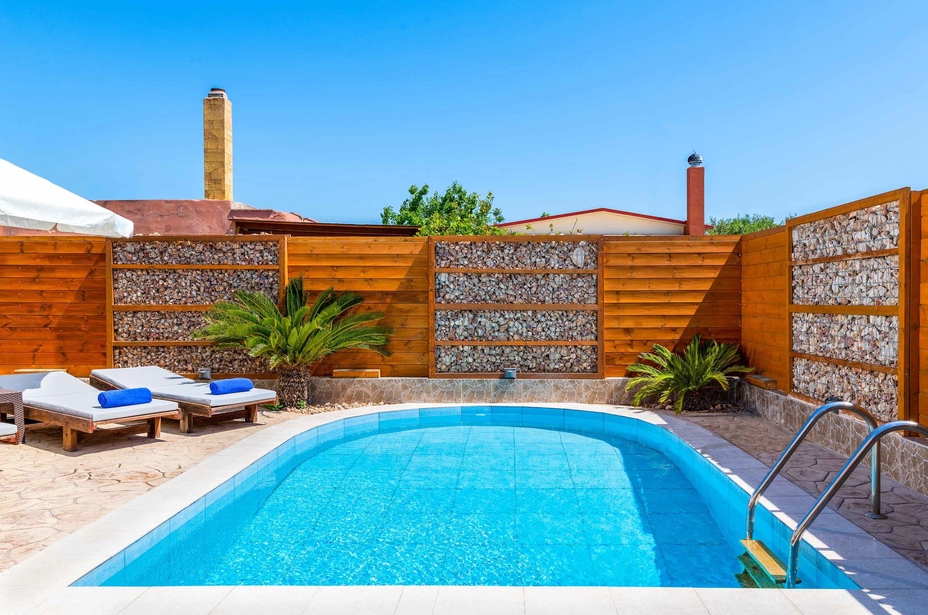Villa Karydia Kolymbia: Spacious 3-Bedroom Apartment with Private Pool and Sea Views, Kolymbia