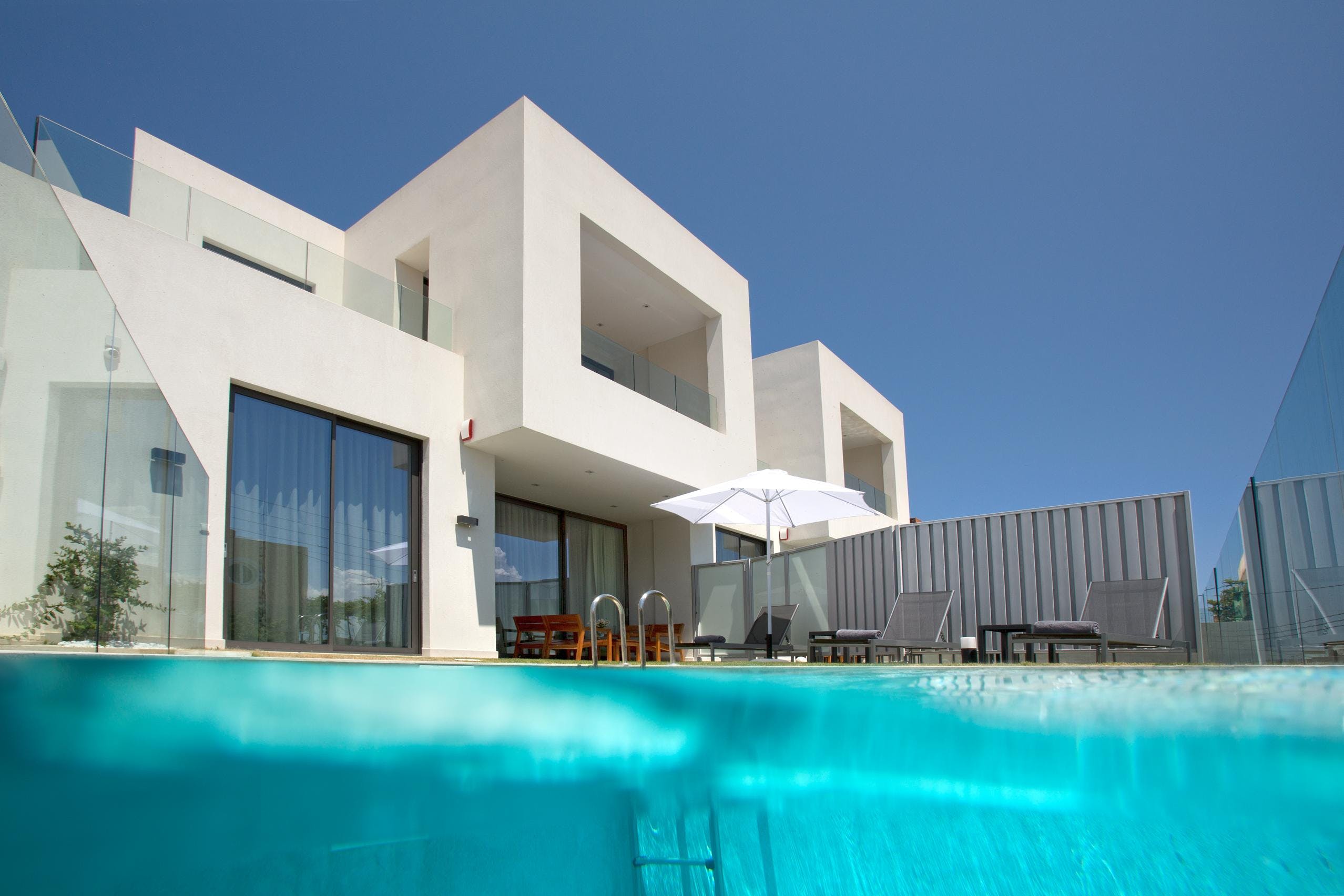 Villa Kounavi Agia Marina: Luxury 4-Bedroom Apartment with Private Pool and Sea Views, Agia Marina Crete