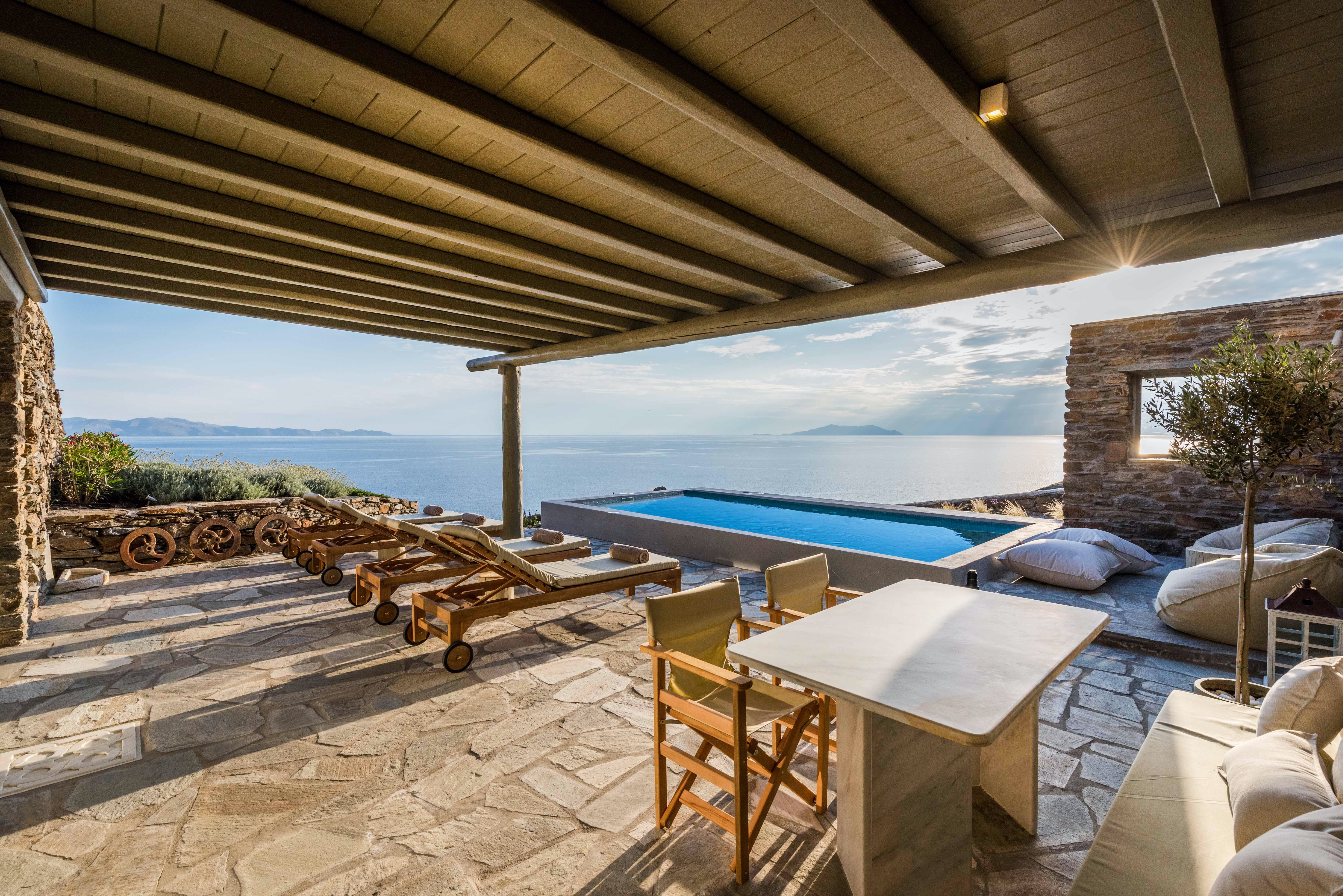 Villa Kounoupia Tinos: Luxury 2-Bedroom Villa with Private Pool and Sea Views, Tinos