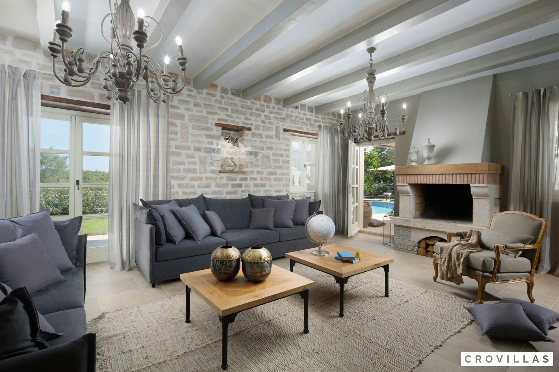 Villa Ladici Istria: Luxury 4-Bedroom Villa with Pool and Sports Facilities, Istria