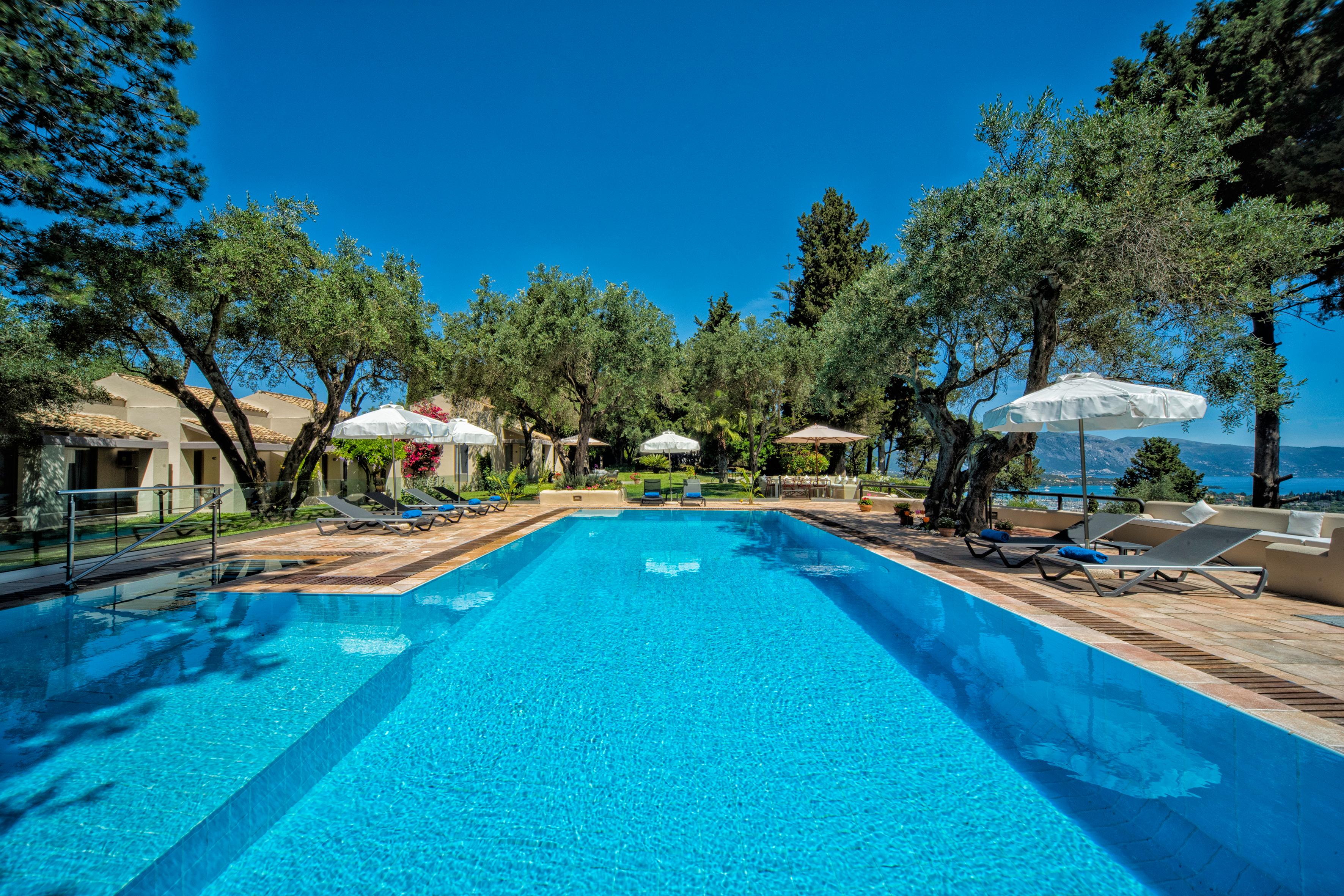 Villa Lysias Nissaki Corfu: Spacious 8-Bedroom Apartment with Infinity Pool and Sea Views, Corfu