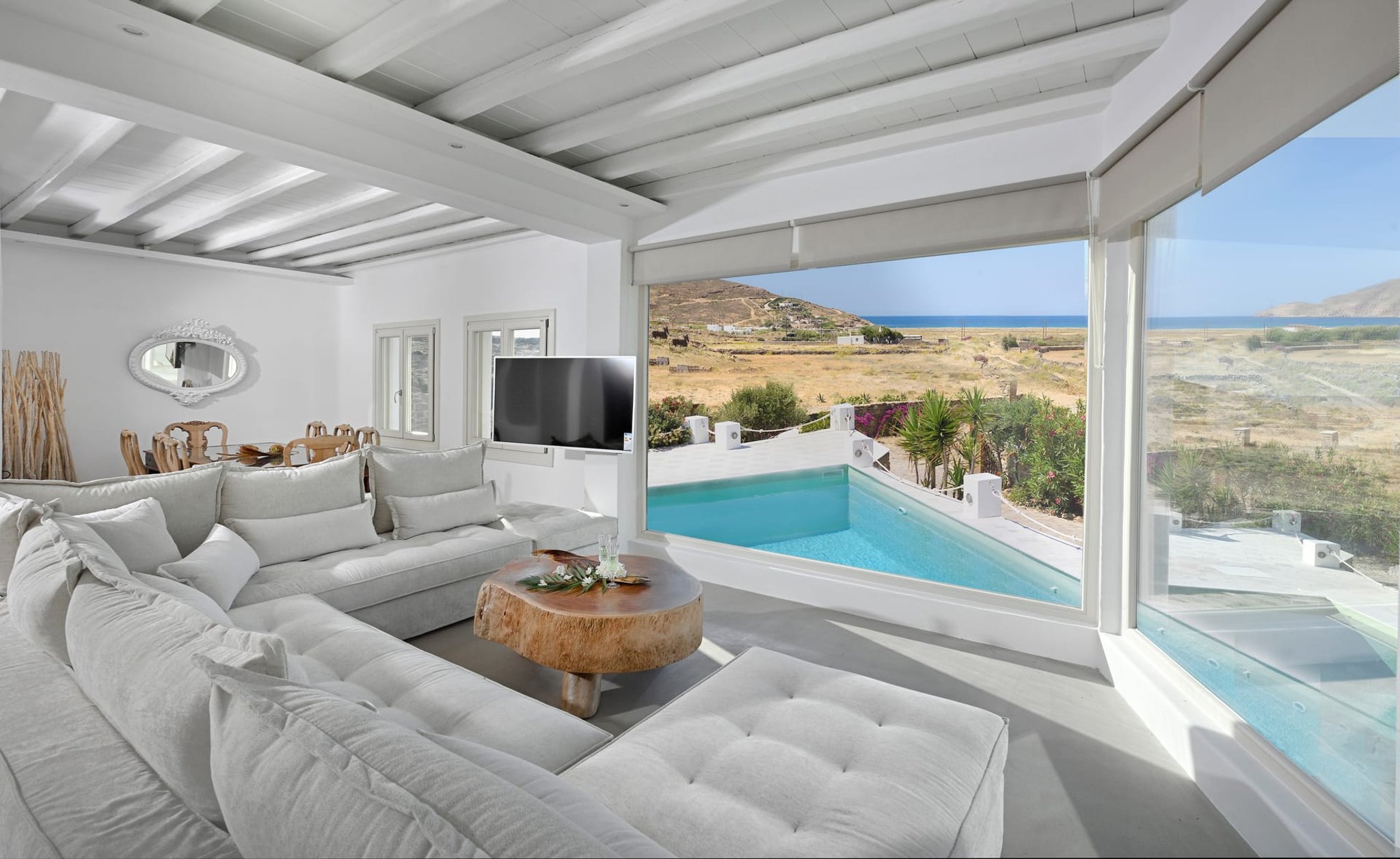 Villa Ostria Vlachiko Elia: Luxury 5-Bedroom Villa with Private Pool and Sea Views, Elia Mykonos