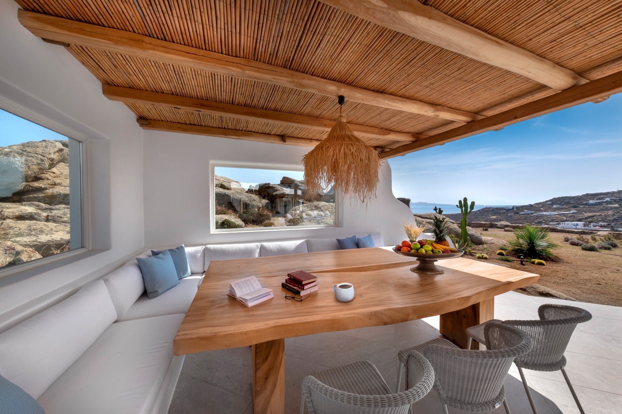 Villa Kyanos Kastro Elia: Spacious 5-Bedroom Luxury Apartment with Seaview and Pool, Mykonos