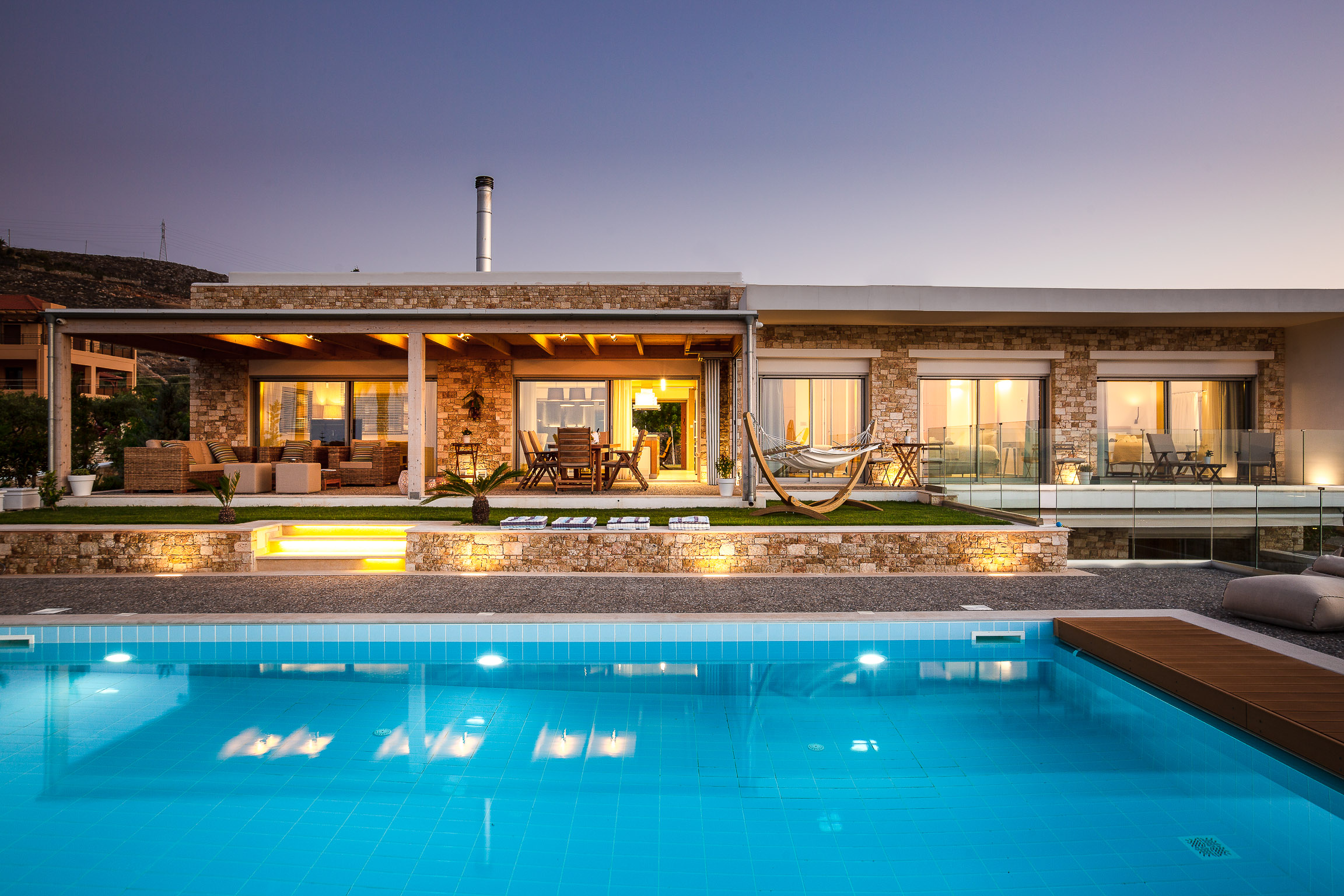 Villa Boreas Agia Pelagia Heraklion Town: Spacious 6-Bedroom Apartment with Sea Views and Pool, Heraklion