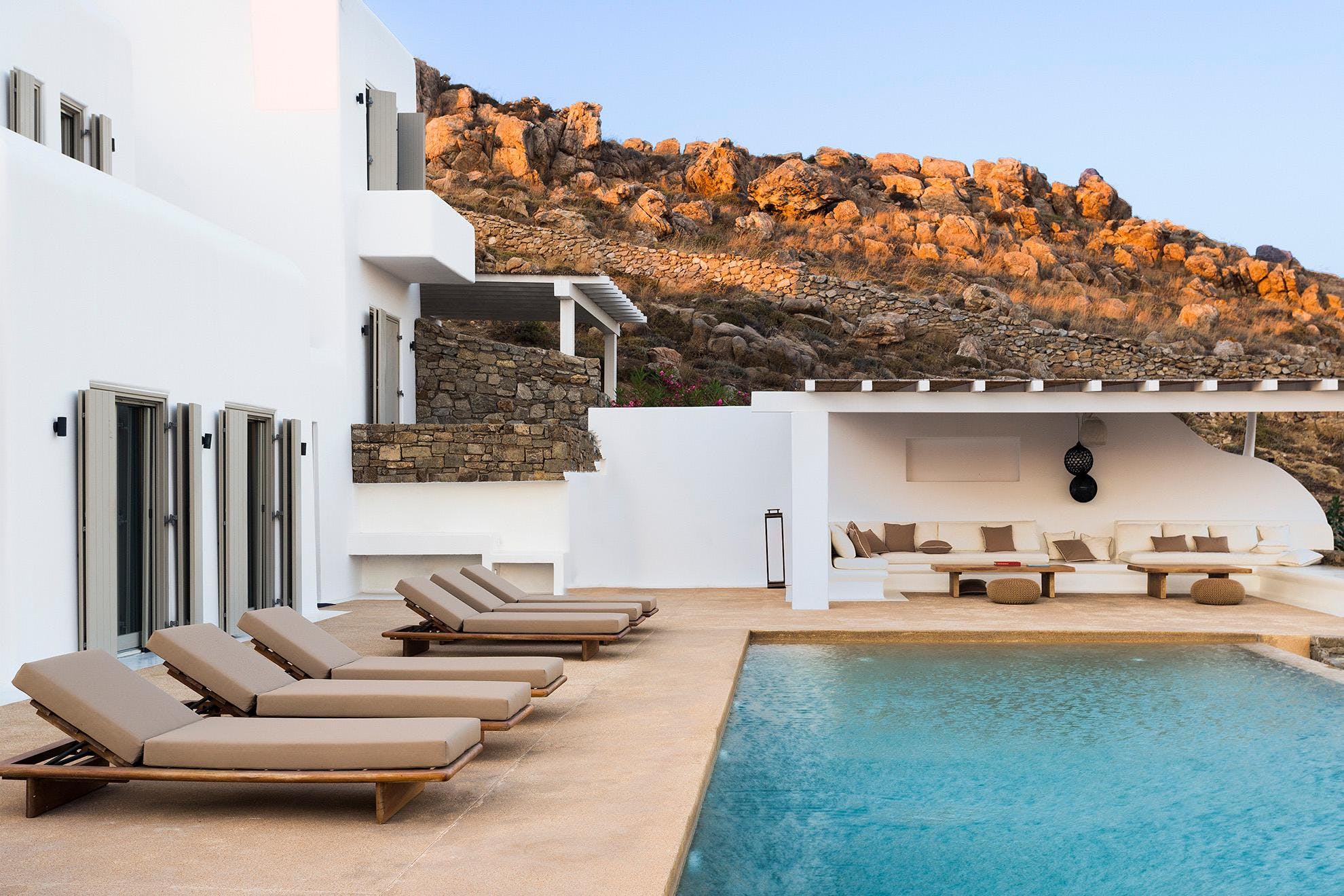 Villa Auge Livadi Agios Ioannis: Luxury 10-Bedroom Apartment with Seaview and Pool, Mykonos