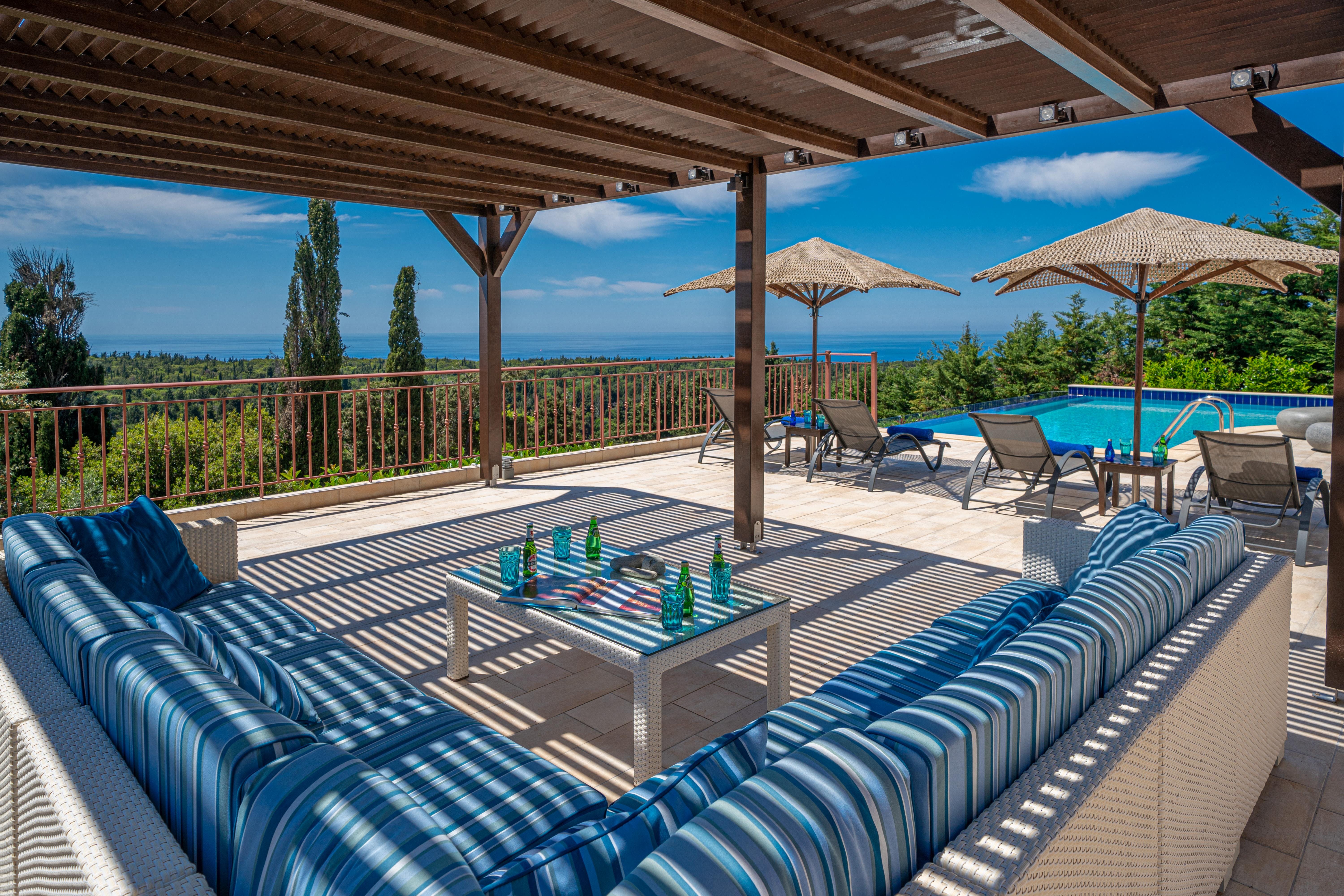 Villa Zephyros Stavros Ithaca: Luxury 4-Bedroom Apartment with Sea Views and Pool, Kefallonia
