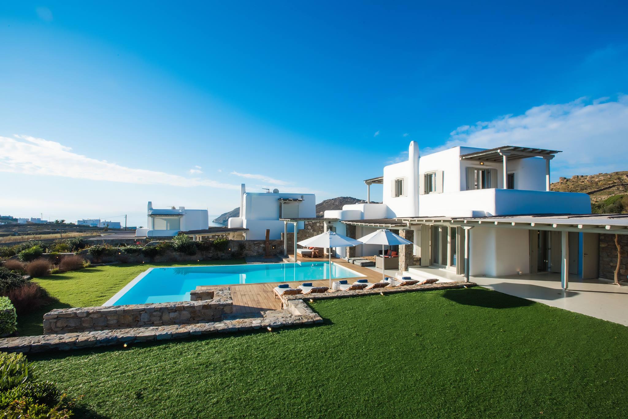 Villa Kyanos Elia Kalafati: 5-Bedroom Luxury Apartment with Seaview and Pool, Kalafati, Mykonos