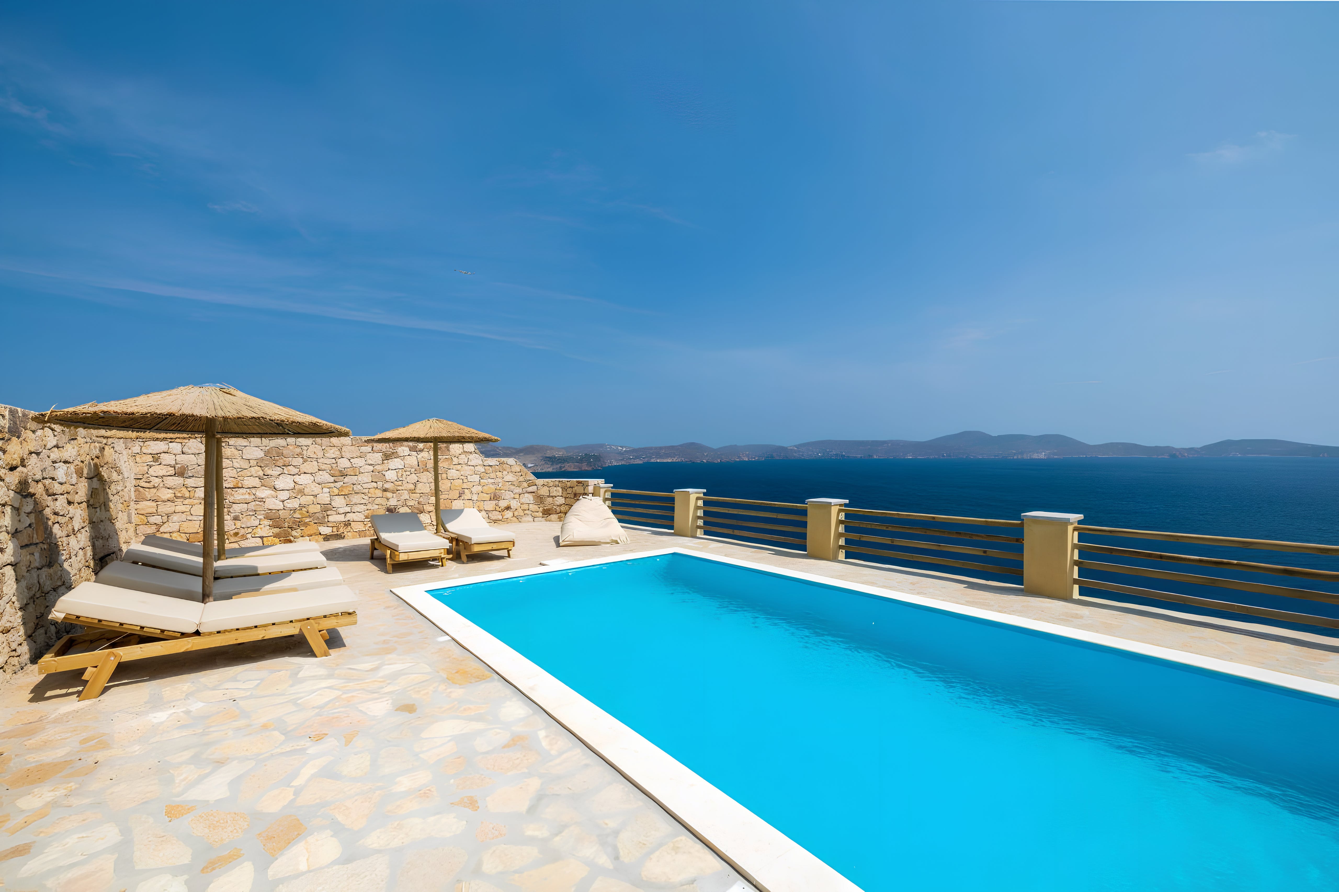 Villa Lefki Grikos Patmos: Luxury 5-Bedroom Villa with Sea Views and Pool, Kalmynos, Patmos