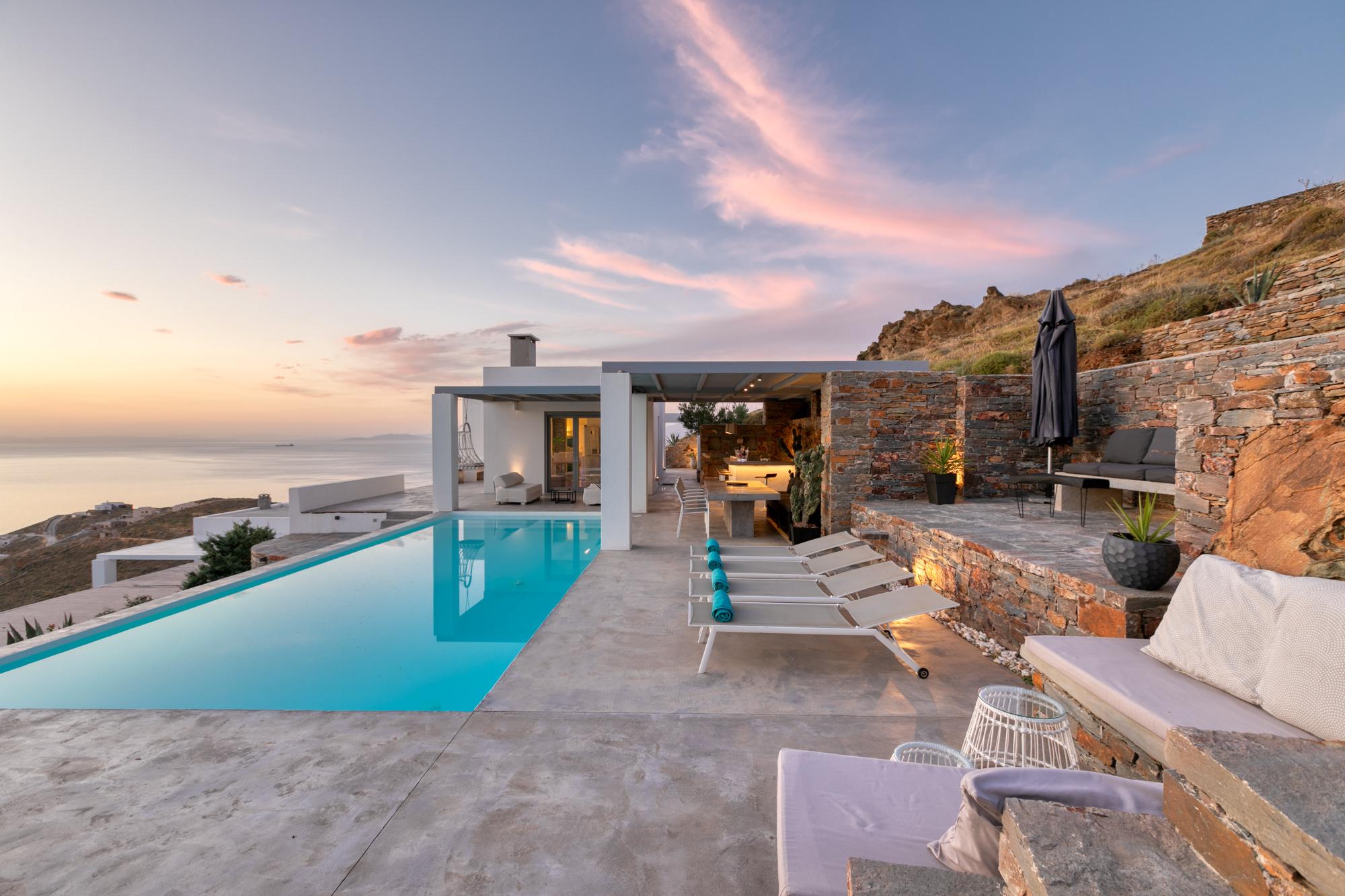 Villa Auge Koundouros Kea-772178: Luxury 4-Bedroom Apartment with Seaview and Pool, Kea