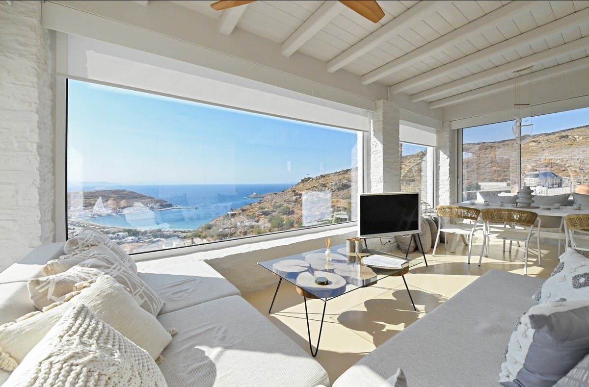 Villa Ostria Koundouros Kea: Spacious 4-Bedroom Apartment with Sea Views, Kea