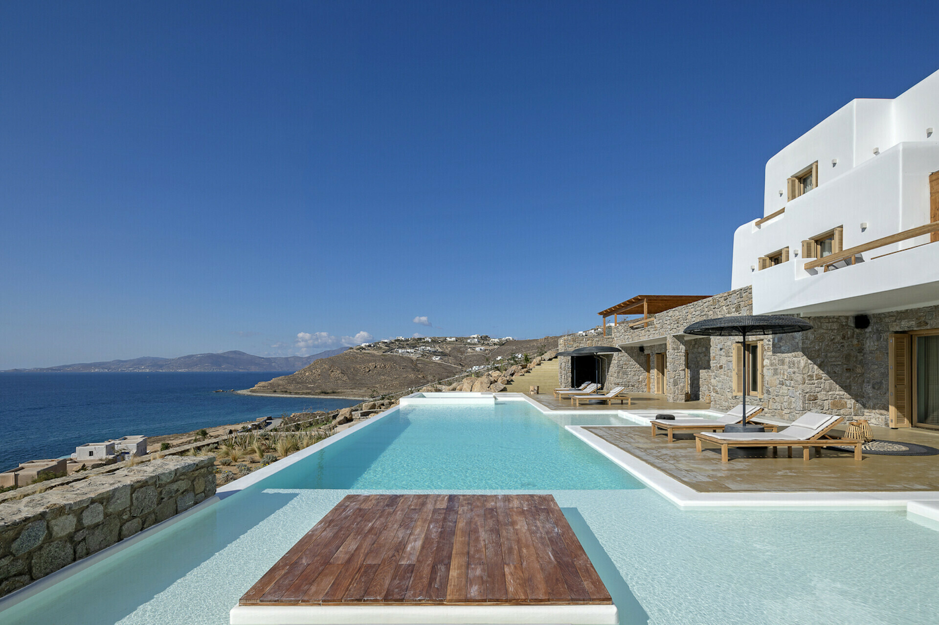 Villa Boreas Agios Sostis Mykonos: Luxury 9-Bedroom Villa with Seaview and Pool, Mykonos