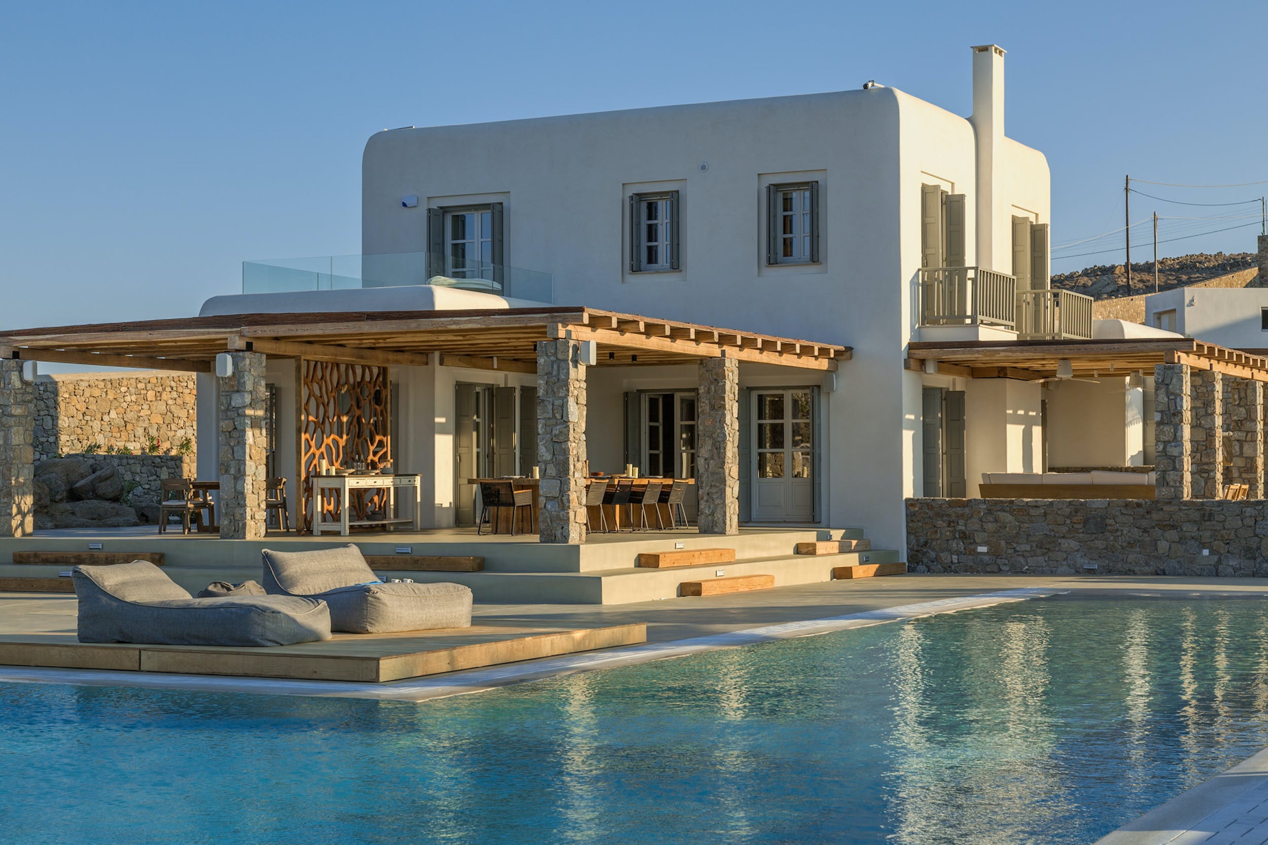 Villa Boreas Kalo Livadi Mykonos: Spacious 5-Bedroom Luxury Apartment with Stunning Sea Views, Mykonos