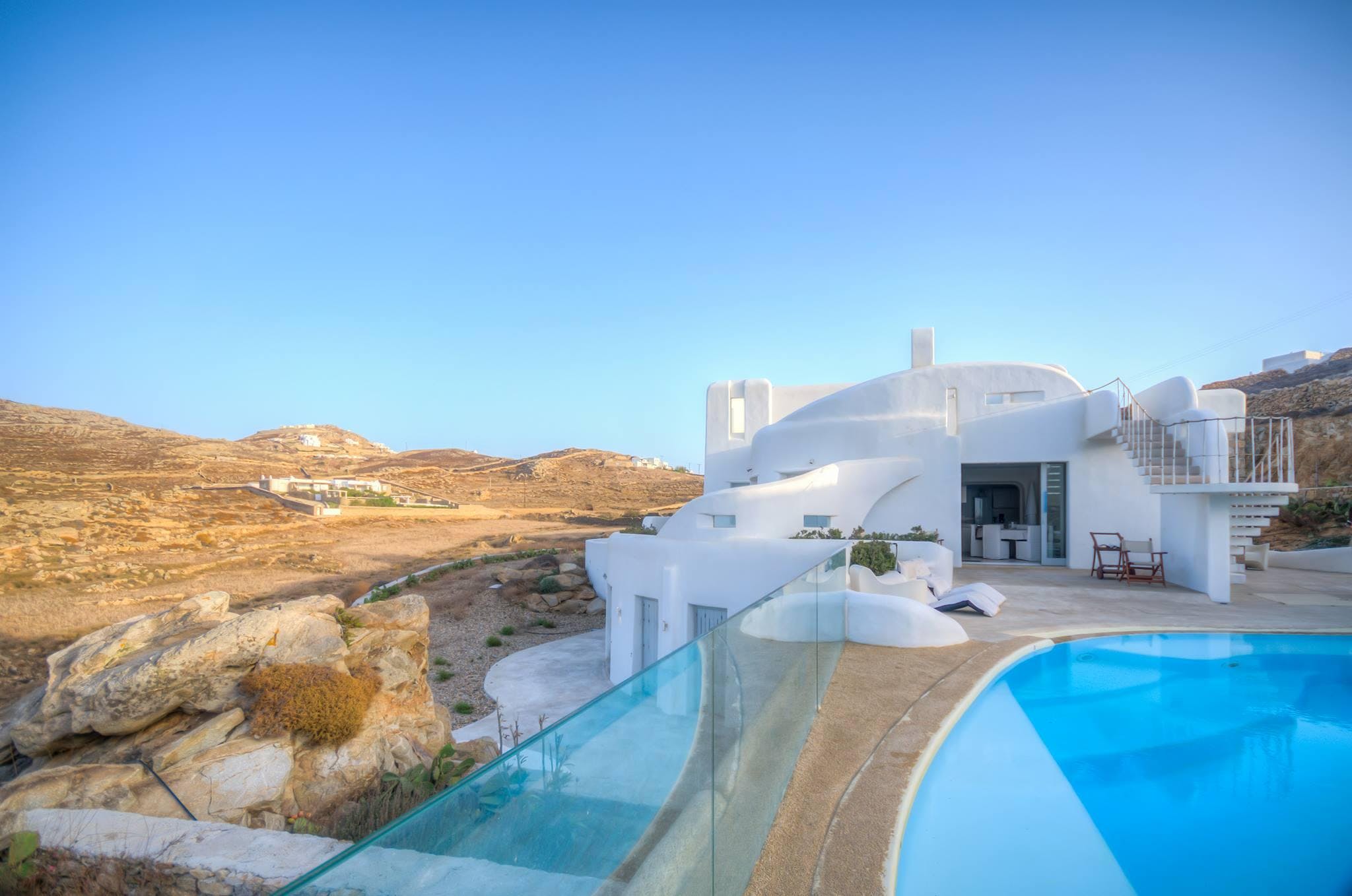 Villa Kyanos Armenistis Faros Armenistis: Spacious 10-Bedroom Apartment with Seaview and Pool, Faros Armenistis
