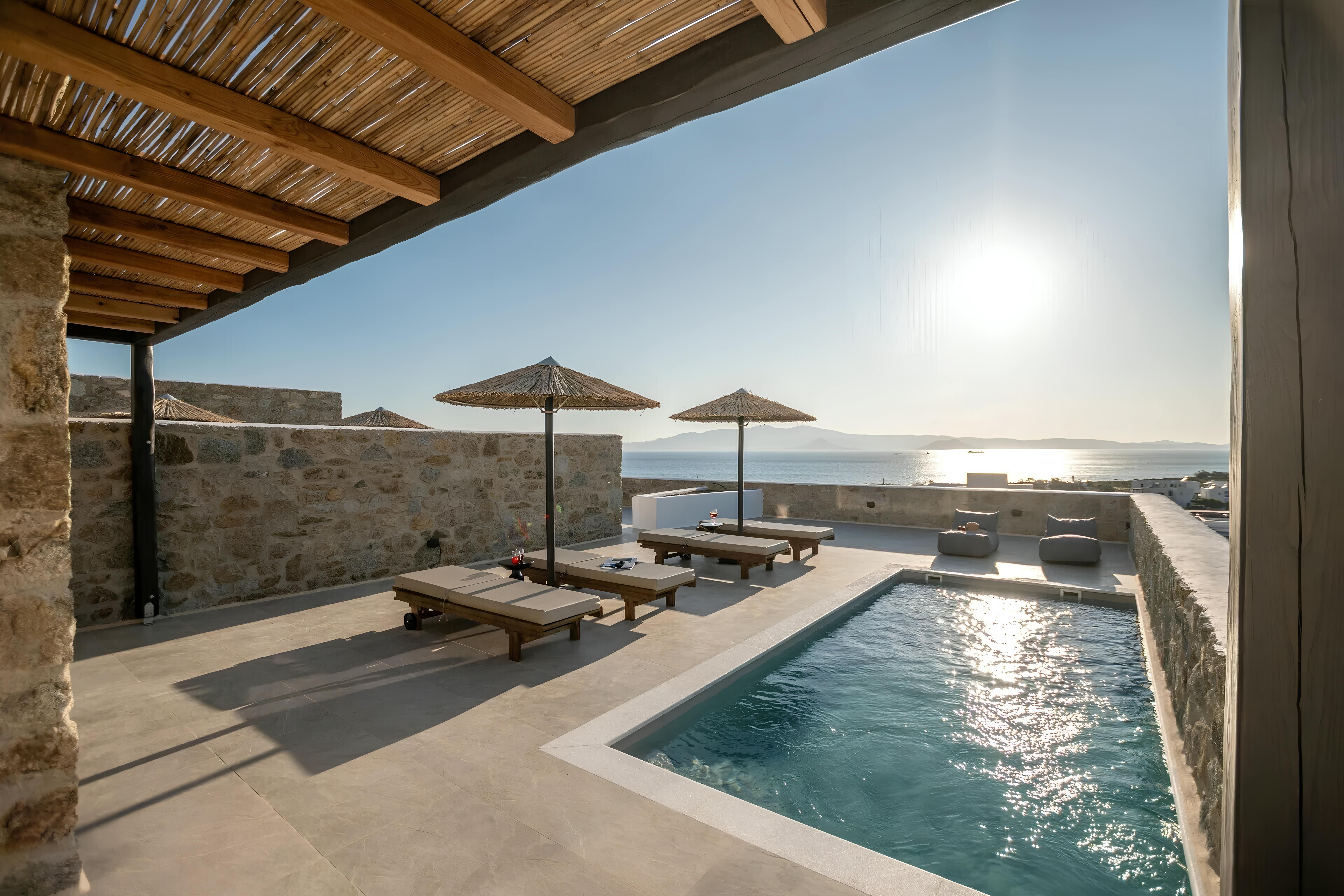 Villa Auge Kastraki Naxos: Luxury 2-Bedroom Villa with Seaview and Pool, Naxos