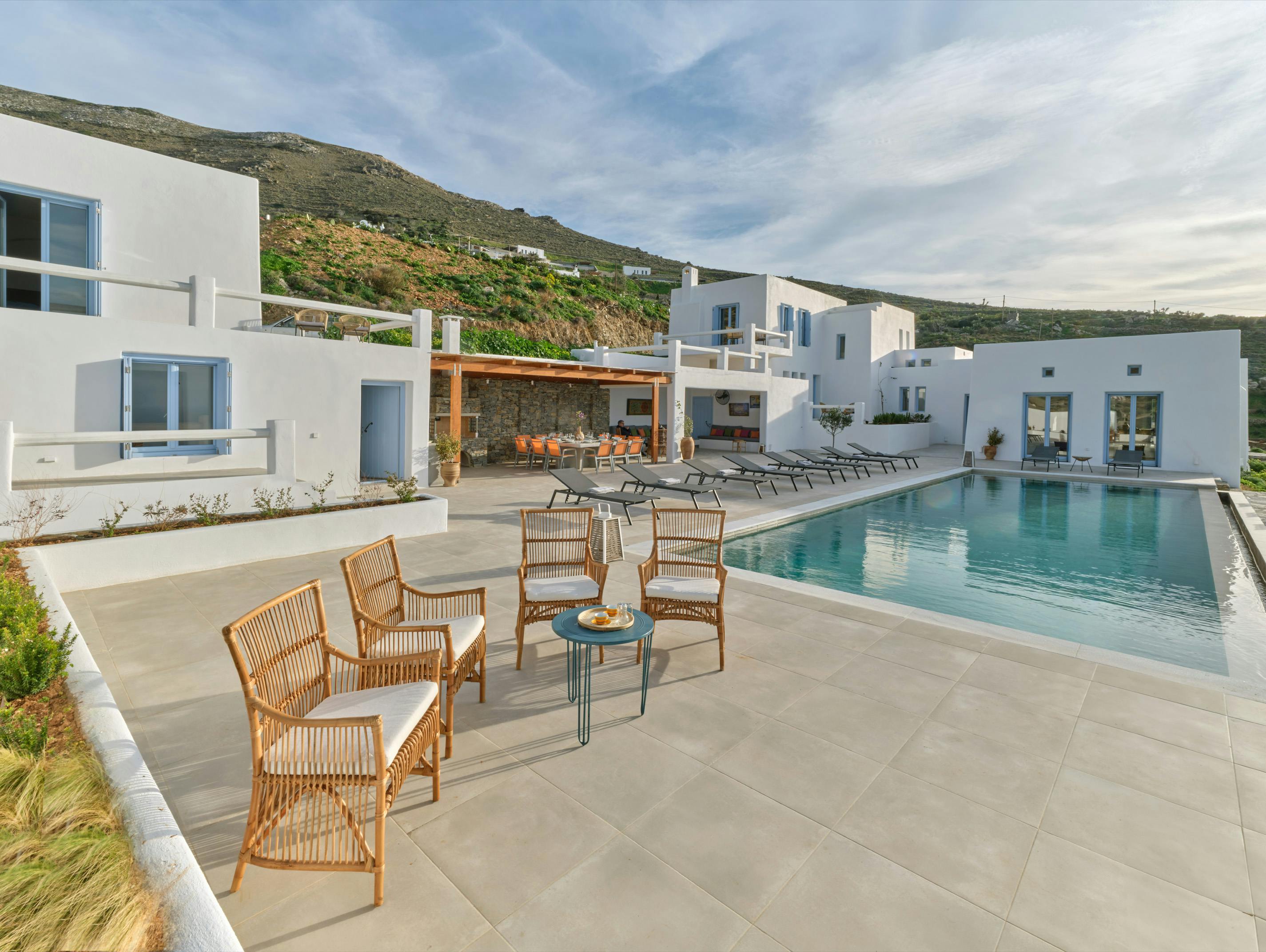 Villa Meltemi Parikia: Elegant 6-Bedroom Villa with Seaview and Pool, Paros