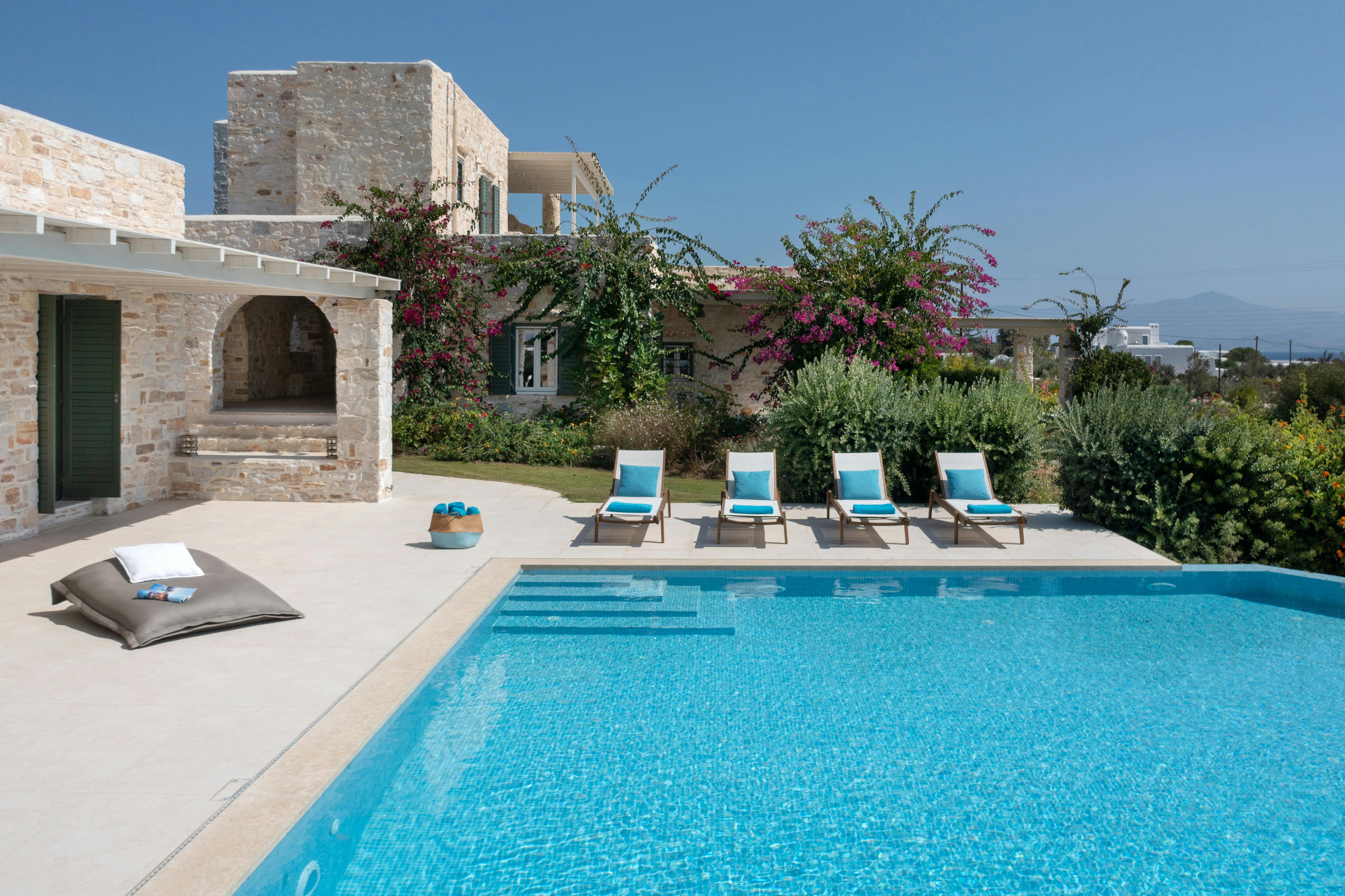Villa Lysias Marpissa Paros-680224: Luxurious 7-Bedroom Villa with Pool and Sea Views, Paros