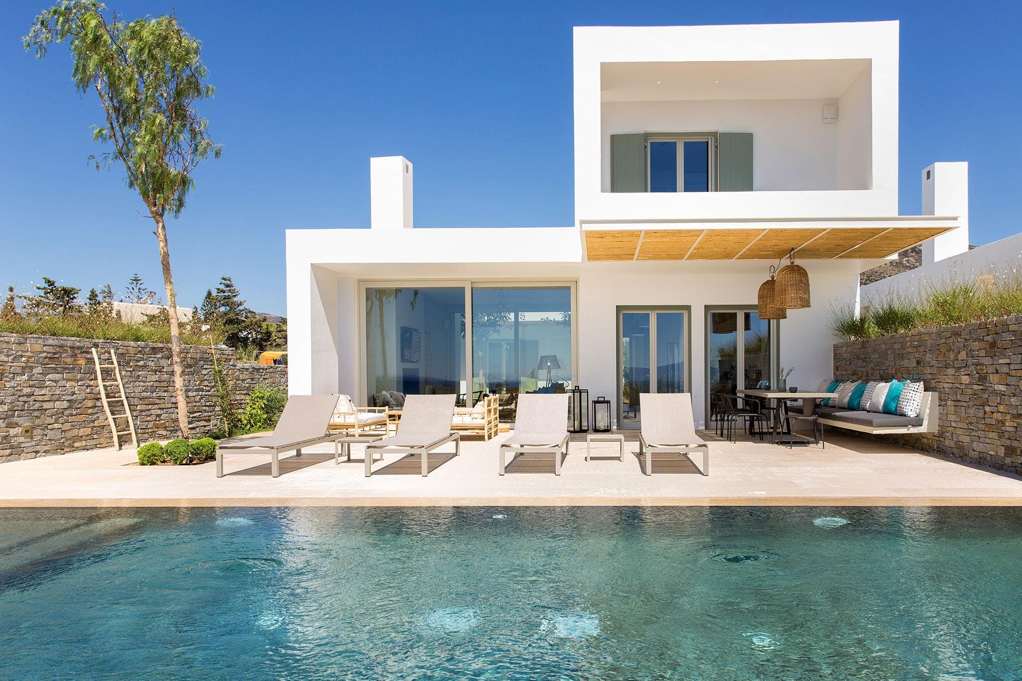 Villa Lefki Marmaro Paros-711017: Luxury 8-Bedroom Apartment with Stunning Sea Views, Paros