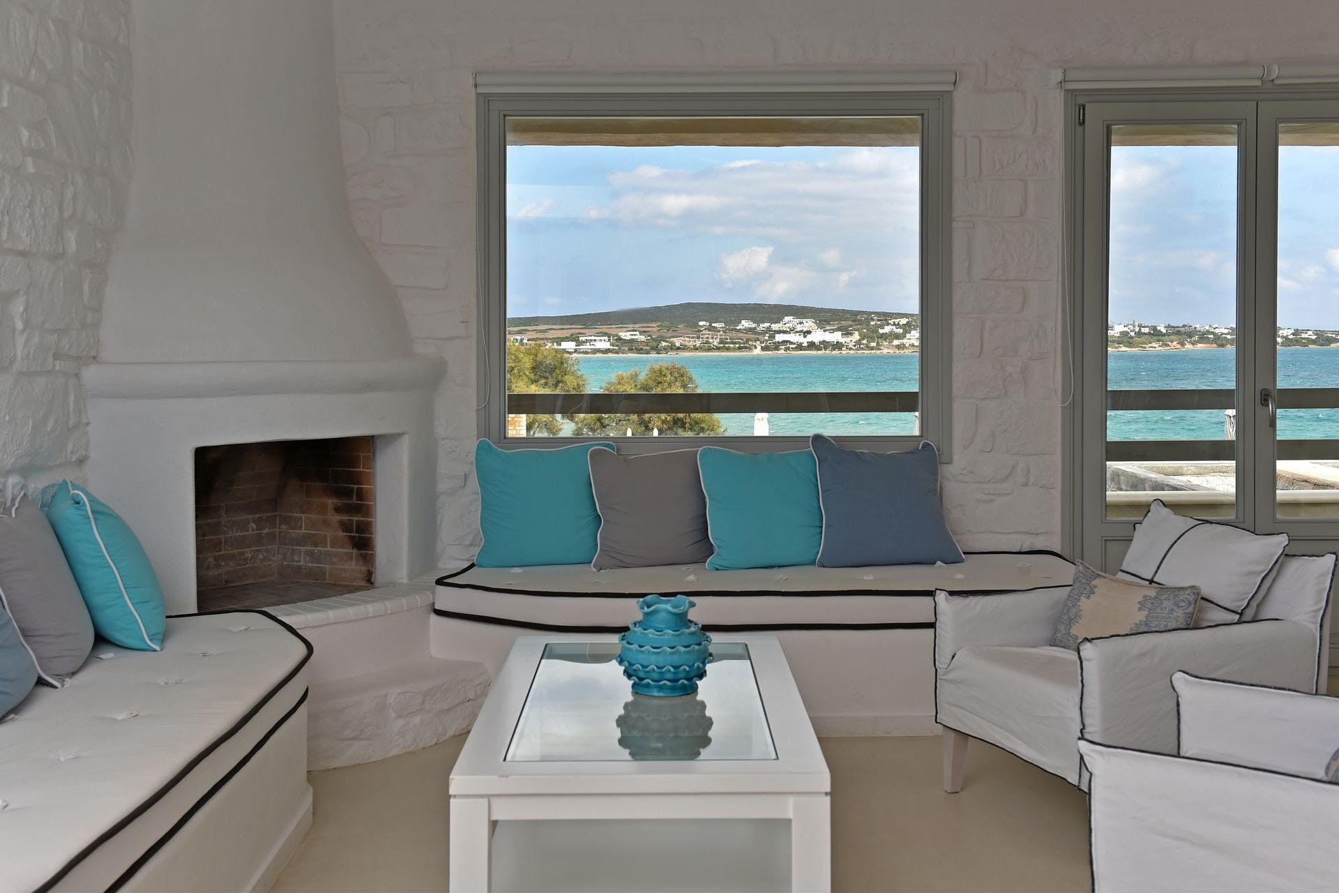 Villa Lefkos Pounda Paros-745071: Luxury 3-Bedroom Apartment with Seaview and Pool, Paros