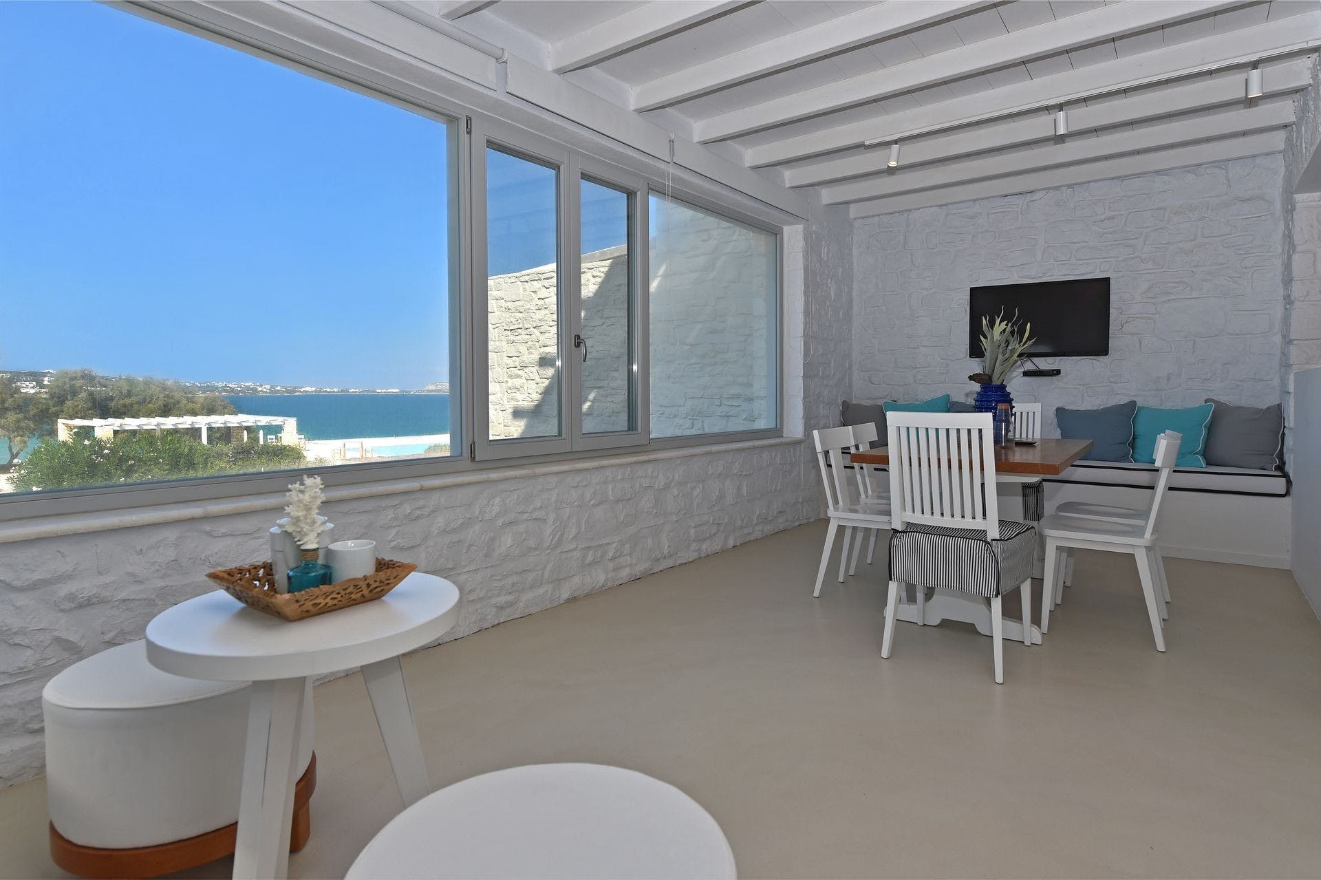 Villa Lefkos Alyki Paros-768960: Stylish 3-Bedroom Apartment with Sea Views, Paros
