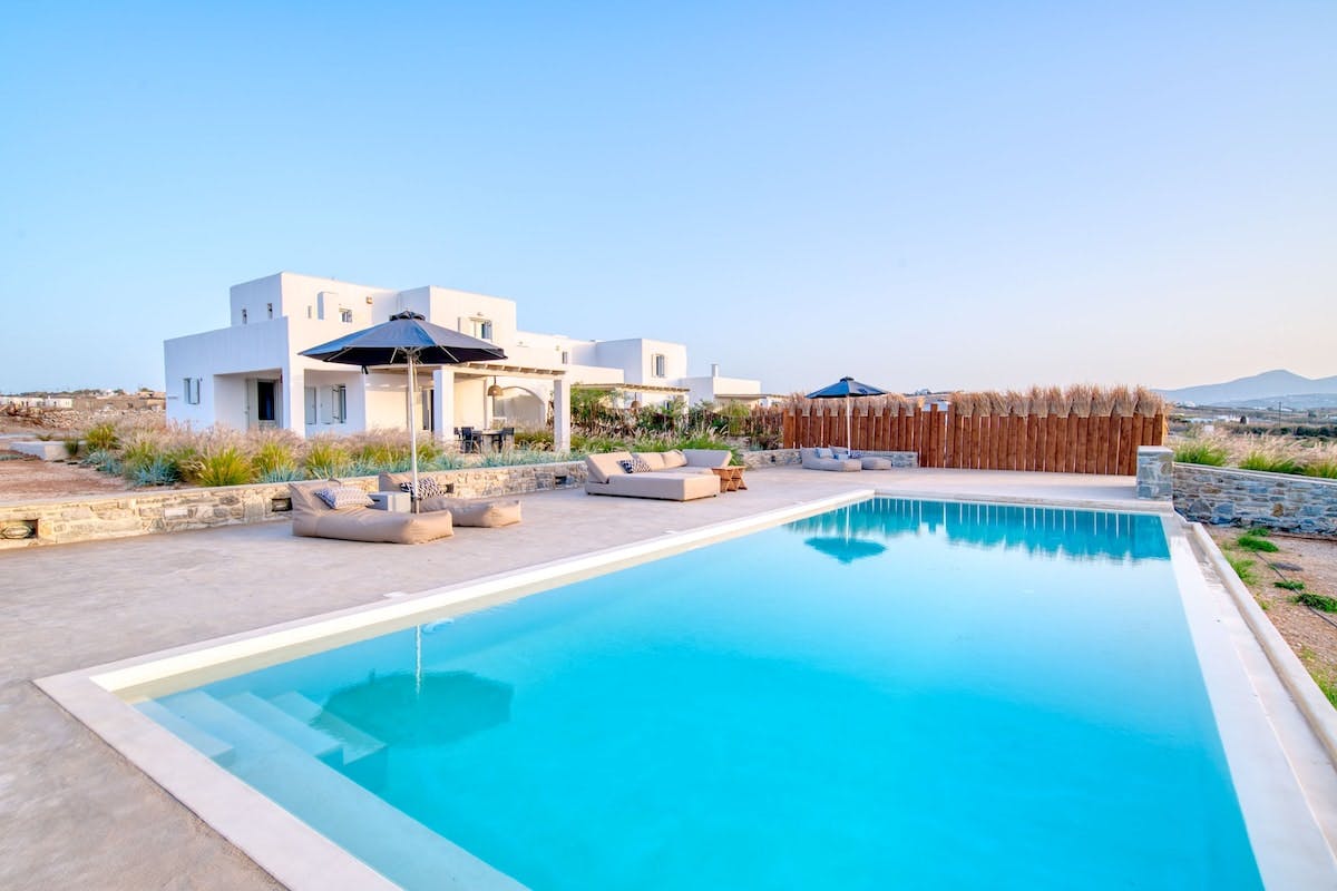 Villa Ostria Langeri Paros: Luxury 5-Bedroom Beachfront Apartment with Pool, Paros