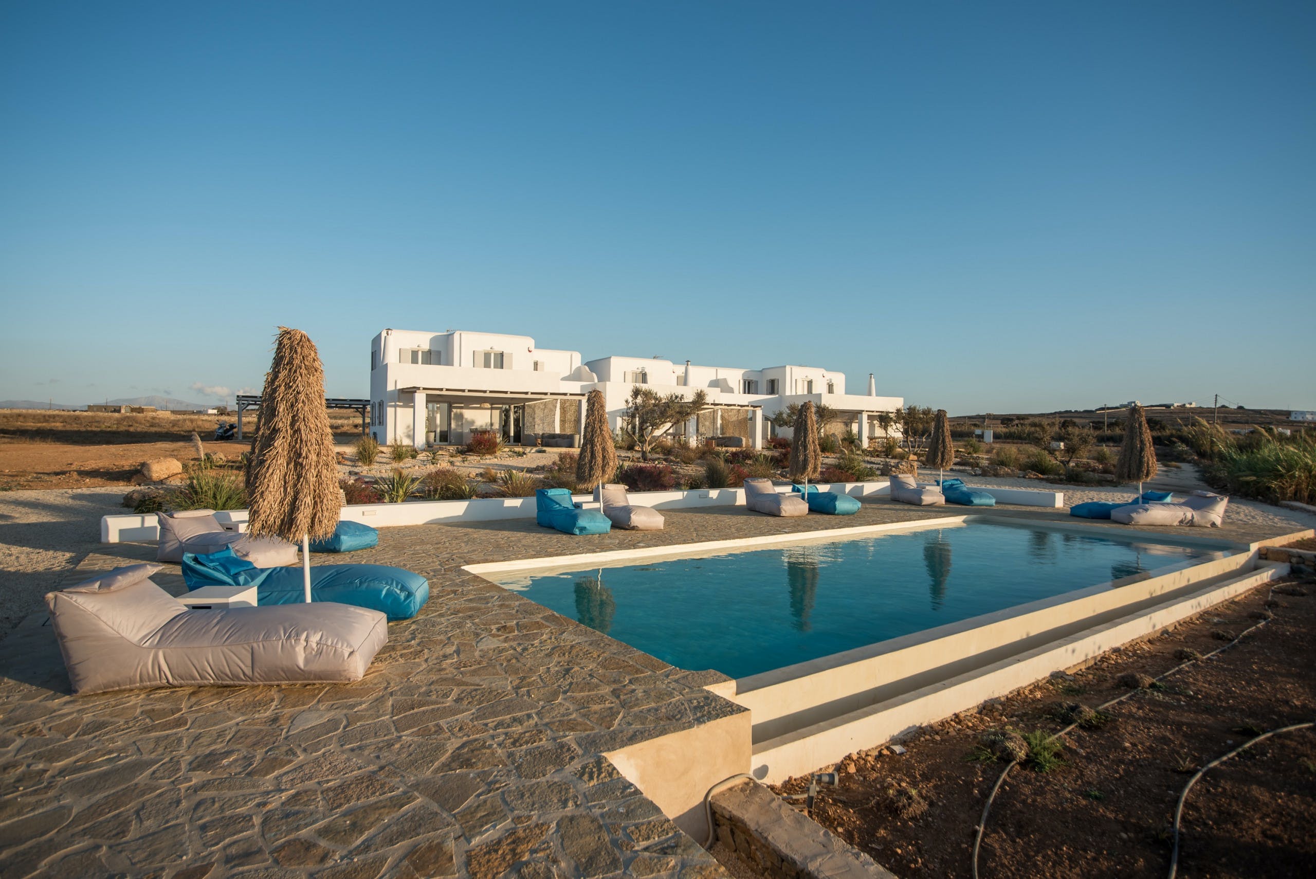 Villa Lefkos Marpissa Paros-718310: Stunning 4-Bedroom Apartment with Shared Pool and Sea Views, Paros