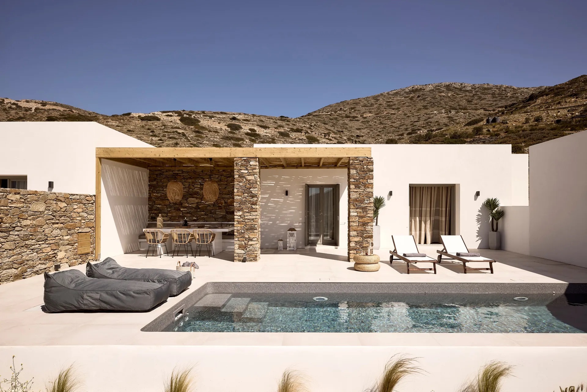 Villa Ostria Lefkes Paros: Elegant 2-Bedroom Villa with Private Pool, Paros