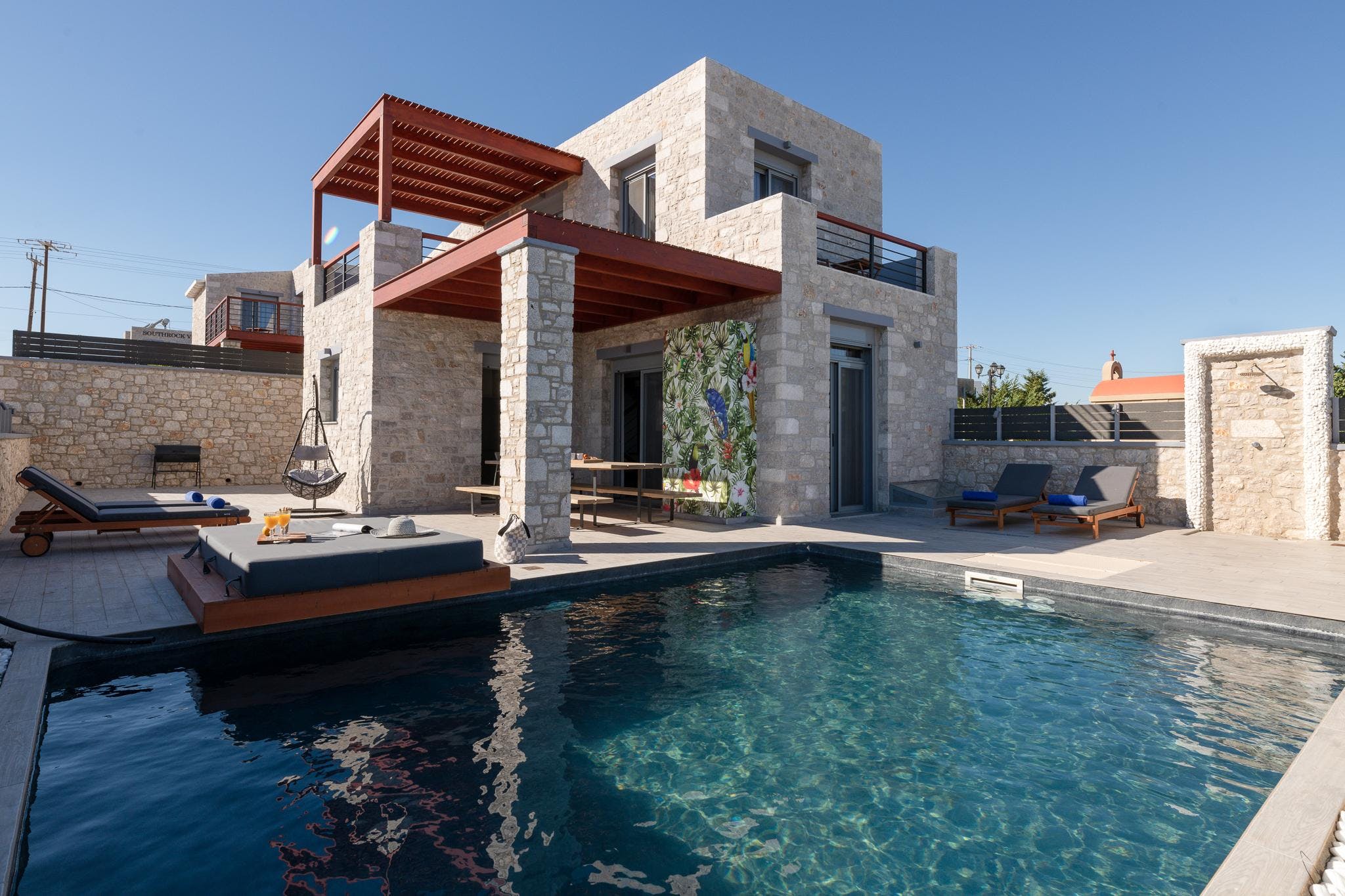 Villa Lysias Keras Plimmiri: Spacious 6-Bedroom Beachfront Apartment with Pool in Plimmiri, Rhodes