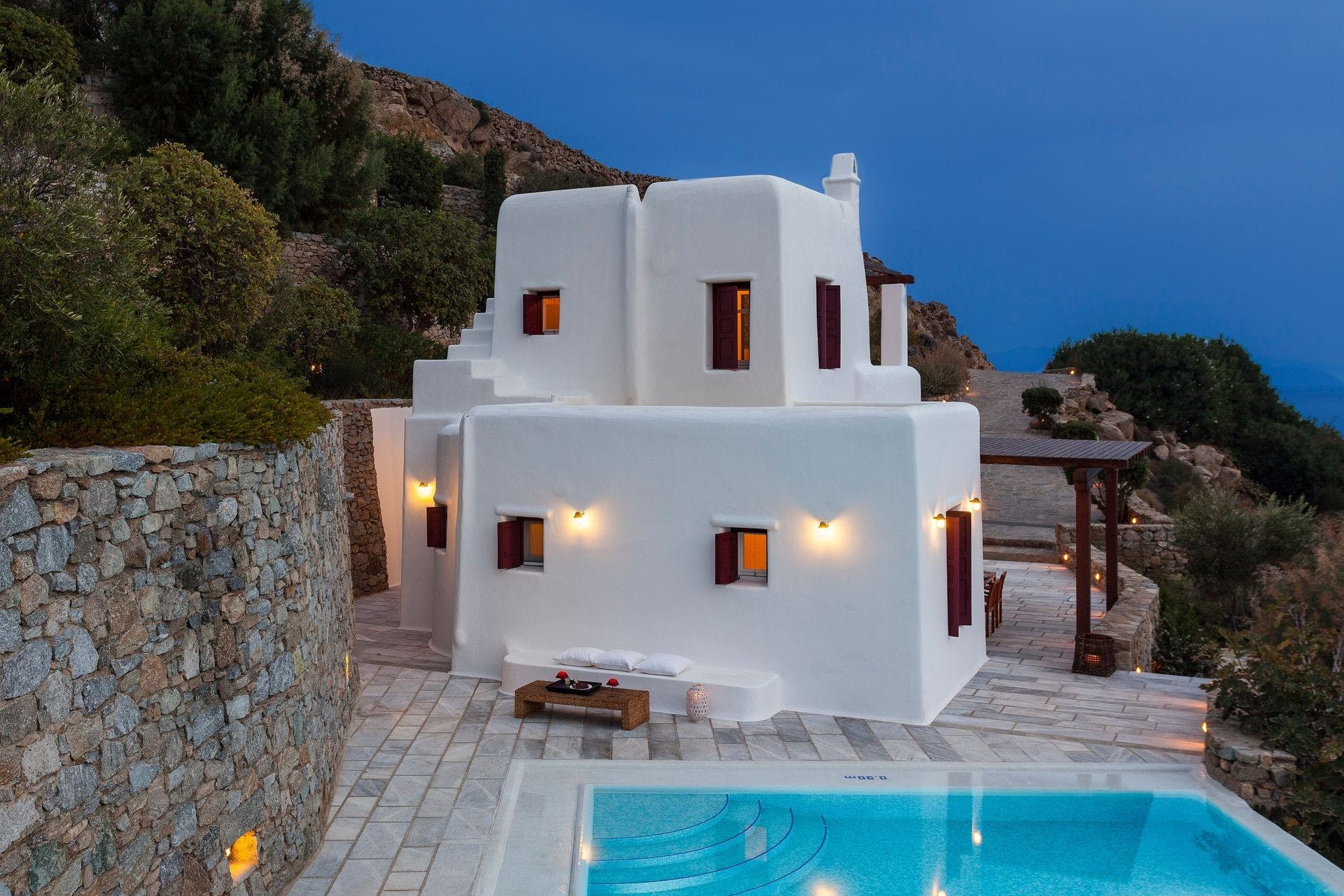 Villa Lysias Agios Ioannis Psarou-777960: Luxury 3-Bedroom Apartment with Infinity Pool and Sea Views, Psarou