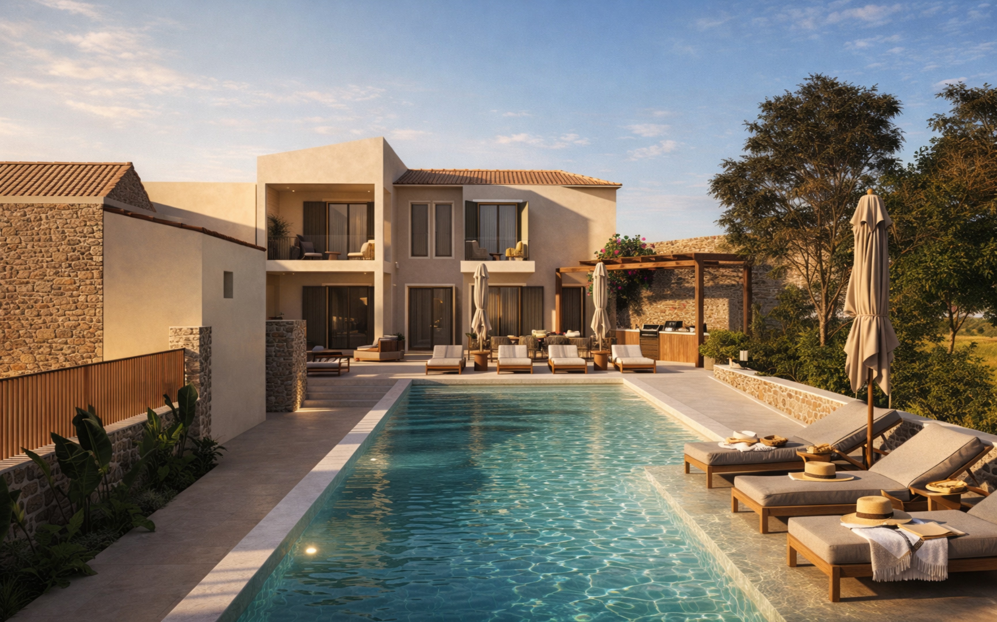 Villa Lefki Prasi Rethymno: Spacious 5-Bedroom Luxury Villa with Seaview and Pool, Rethymno