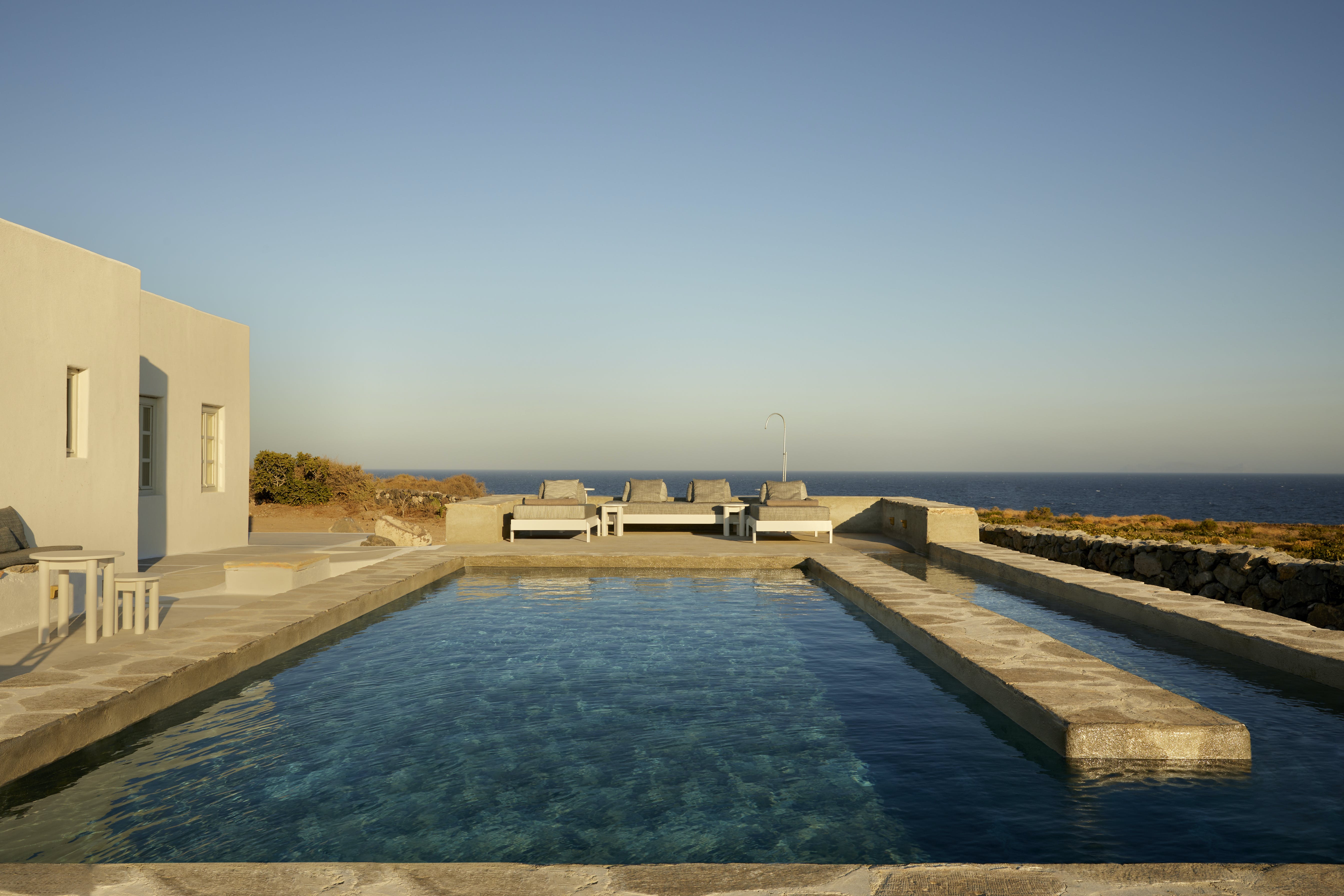 Villa Lefkos Pyrgos Santorini-722723: Lavish 5-Bedroom Villa with Seaview and Pool, Santorini