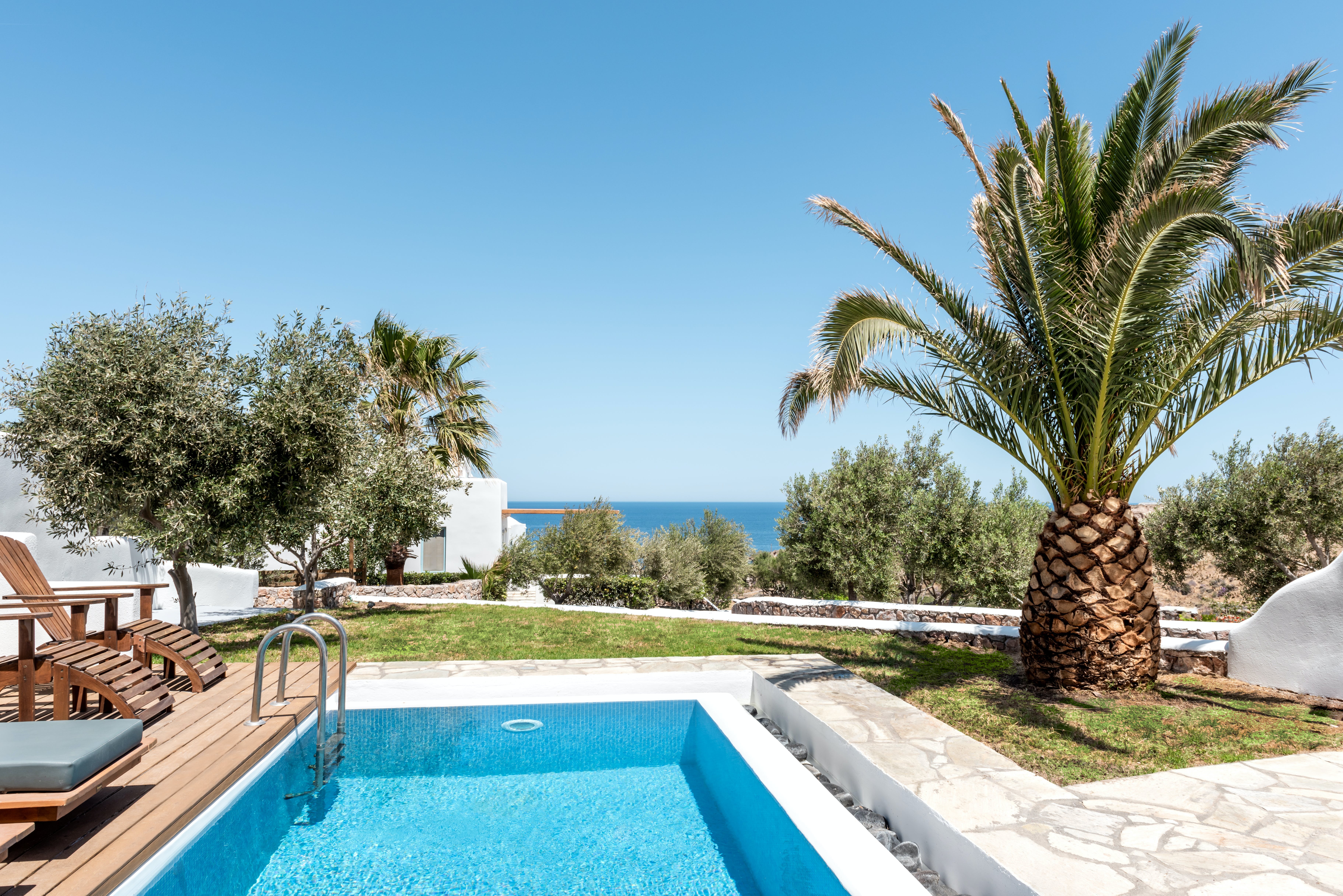 Villa Lefkos Vlychada Santorini-742290: Luxury 1-Bedroom Apartment with Seaview and Pool, Santorini