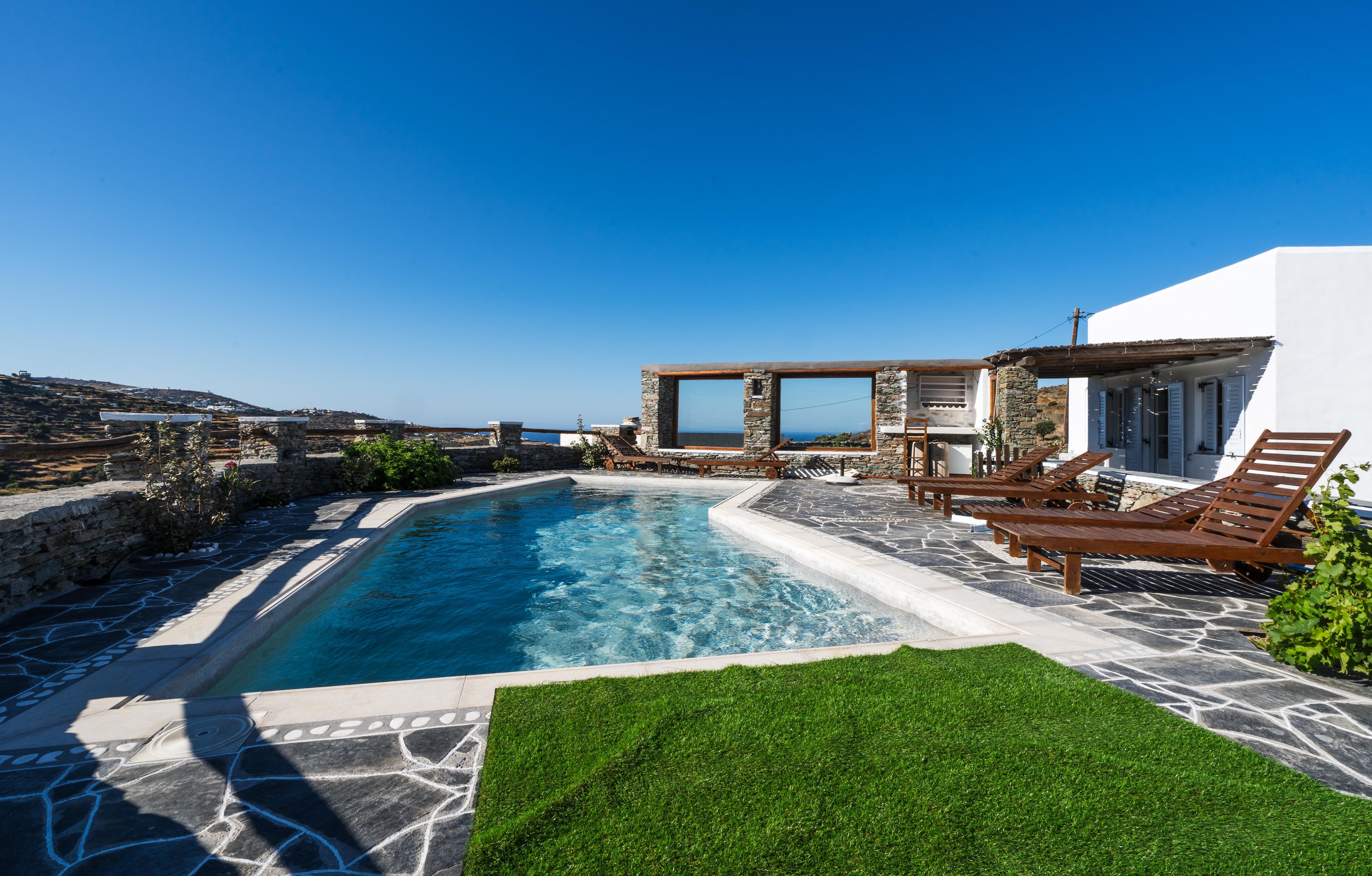 Villa Kyanos Chrysopigi Sifnos: 3-Bedroom Luxury Apartment with Seaview and Pool, Sifnos