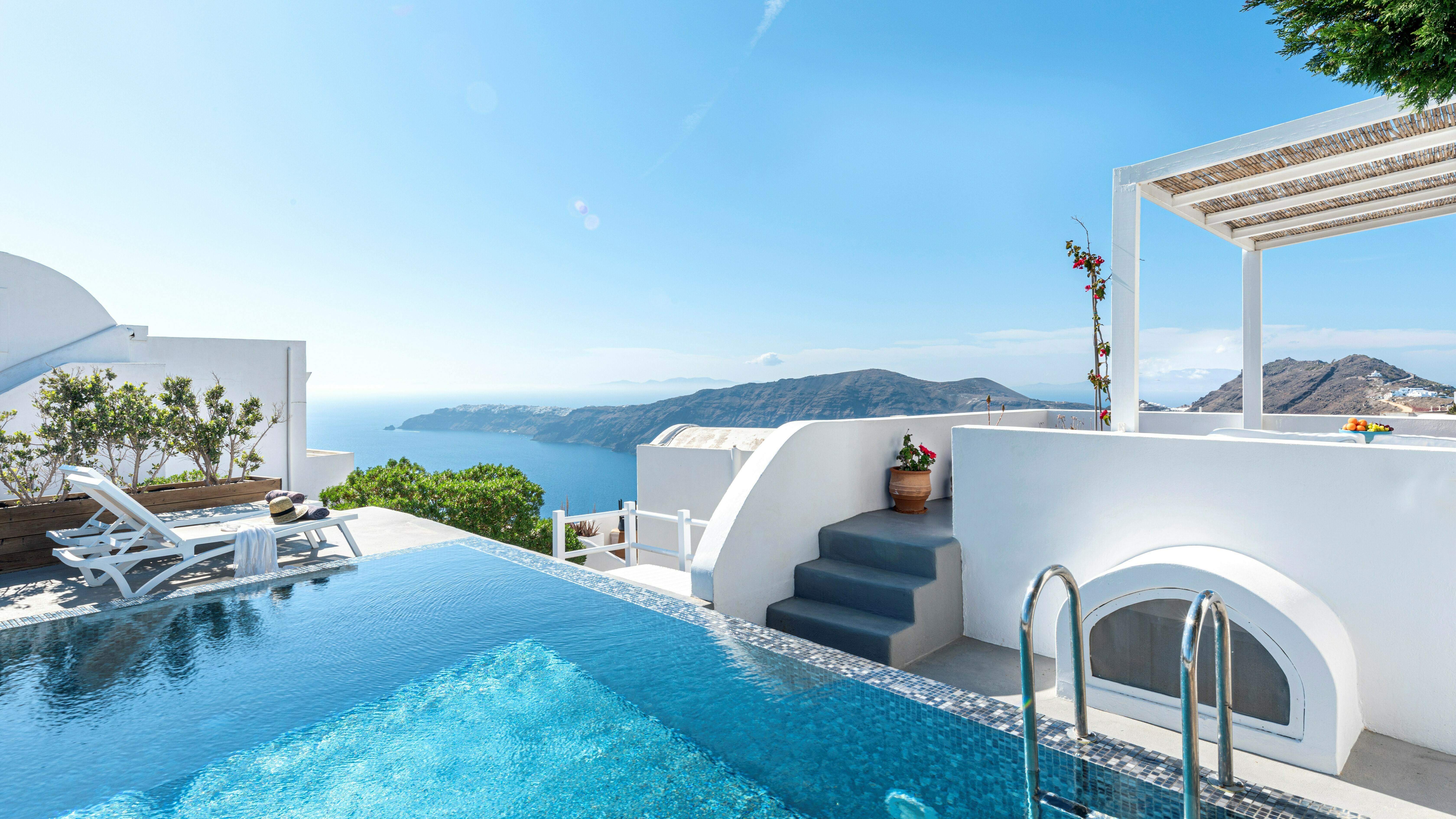 Villa Lefkos Vlychada Santorini-822234: Luxury 1-Bedroom Villa with Private Pool and Sea Views, Santorini