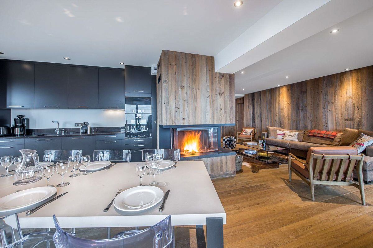 Chalet Givre Mottaret Méribel: 3-Bedroom Ski-In Chalet Apartment with Spa and Sauna in Meri