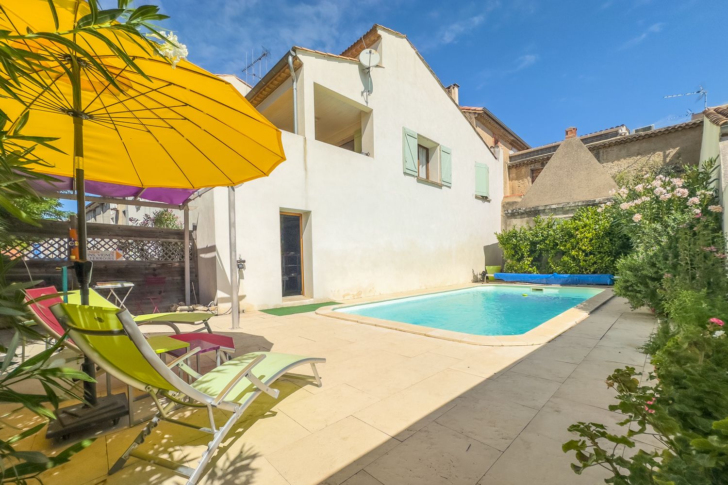 Mas Bruyère Cabrières Languedoc: 3-Bedroom Village Home with Courtyard Pool in Languedoc, Sou