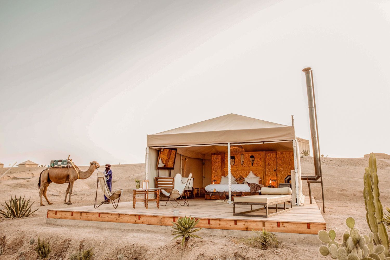 Riad Sahra Agafay Morocco: 1-Bedroom Desert Glamping Resort with Spa and Pool in Agafay