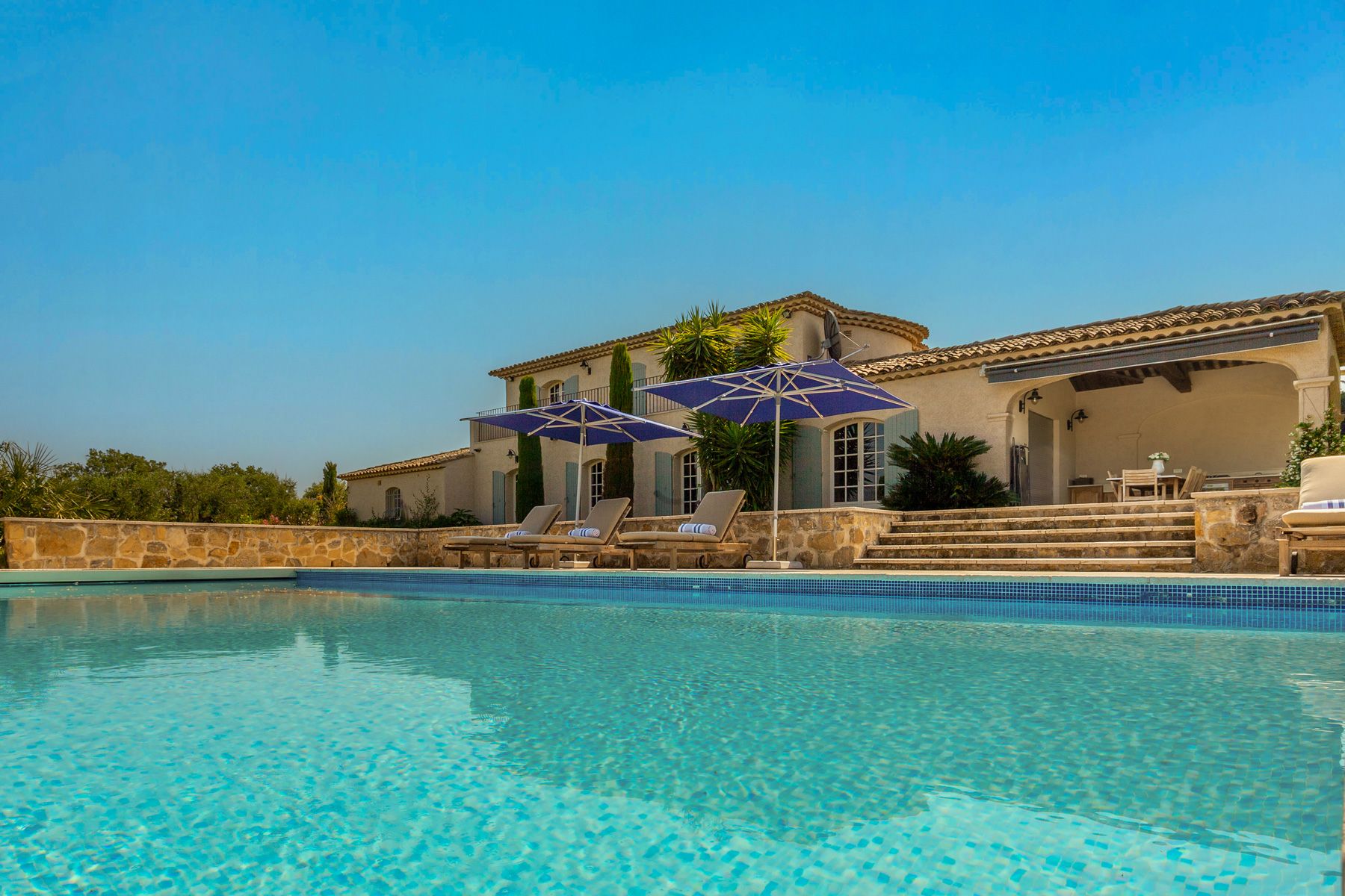 Villa Azuréenne Grivarelles Gassin: 6-Bedroom Villa with Heated Pool, Tennis Court & Spa near Va